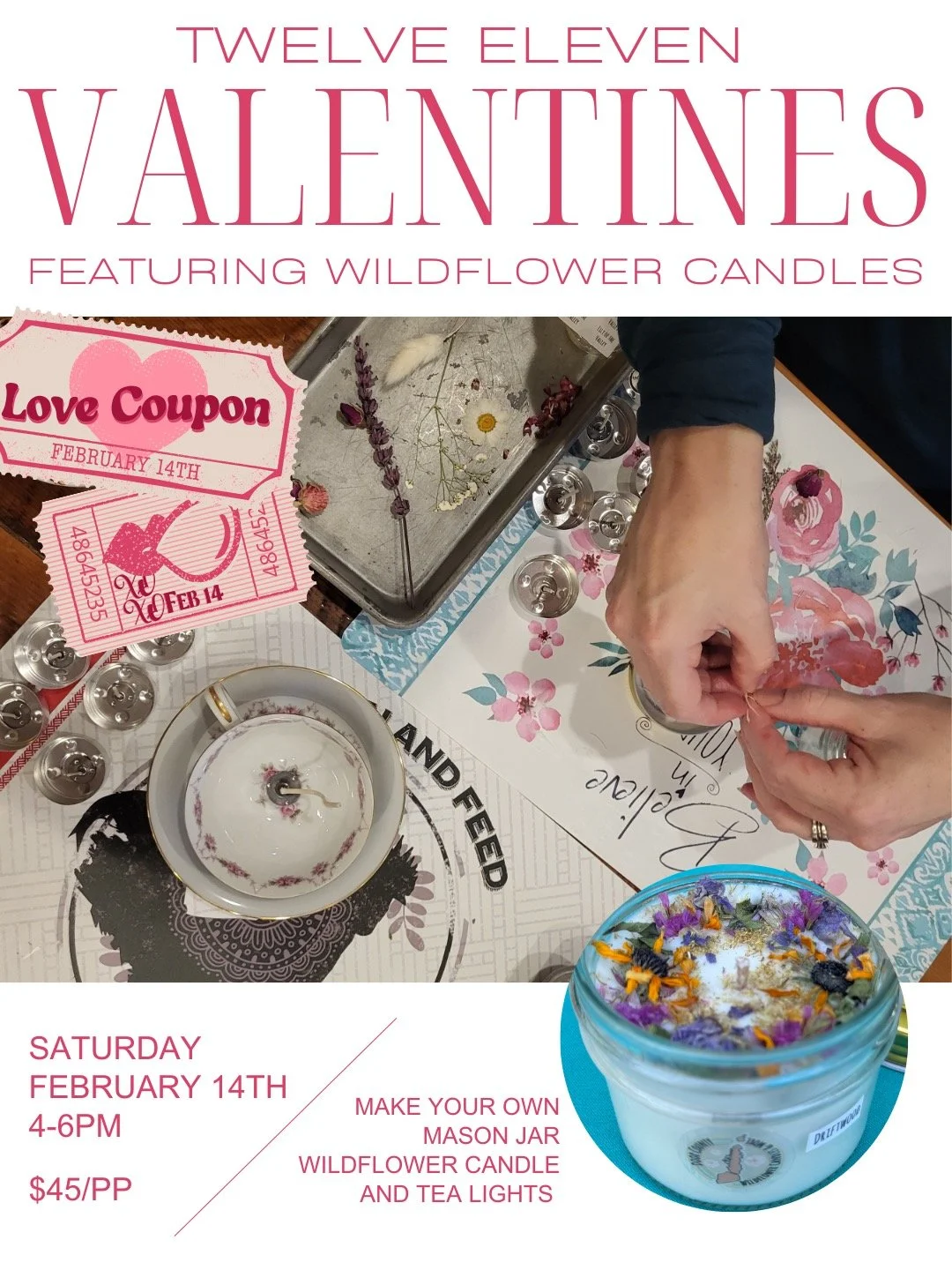 Valentine’s Day Candle Making 