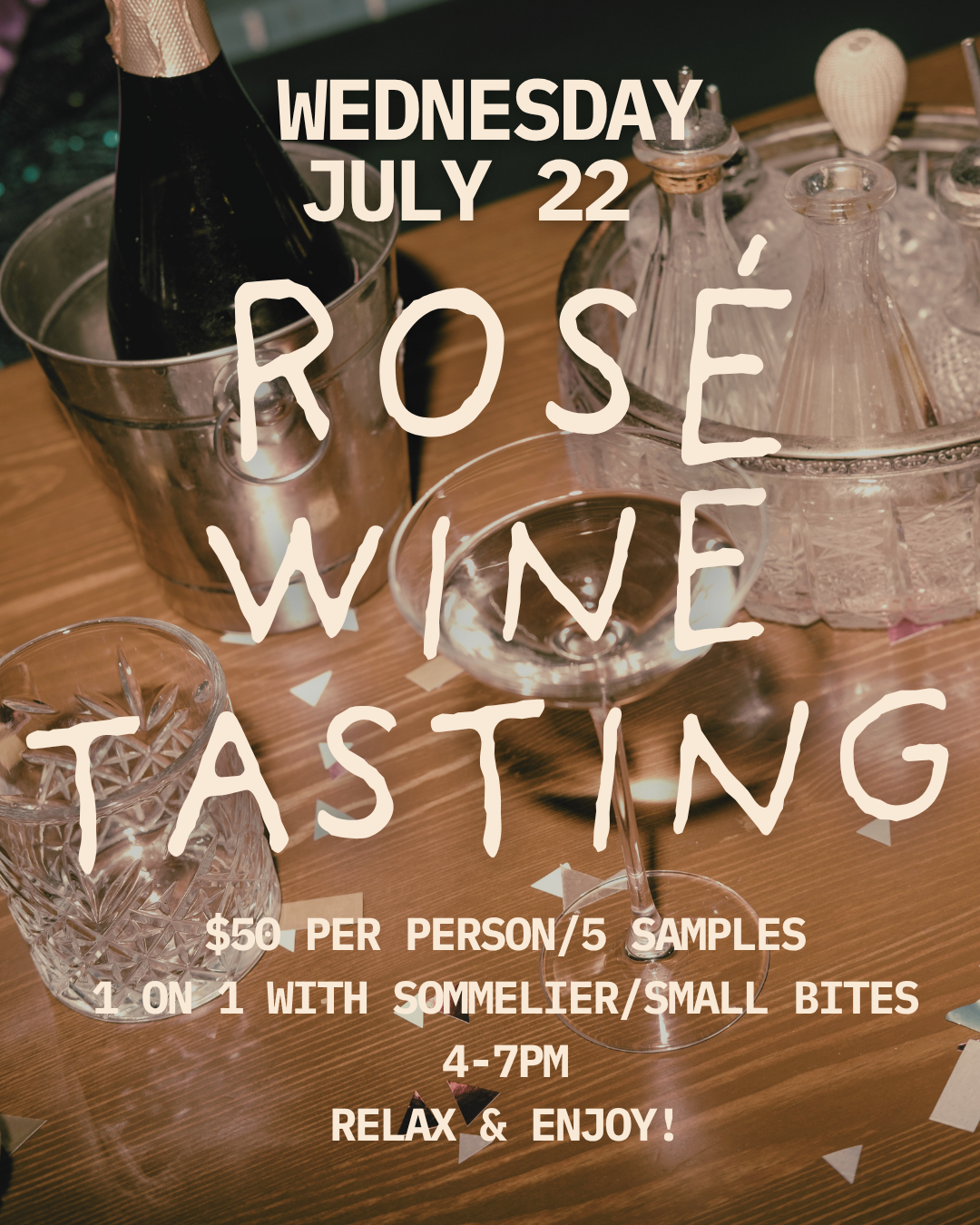 Rosé Wine Tasting