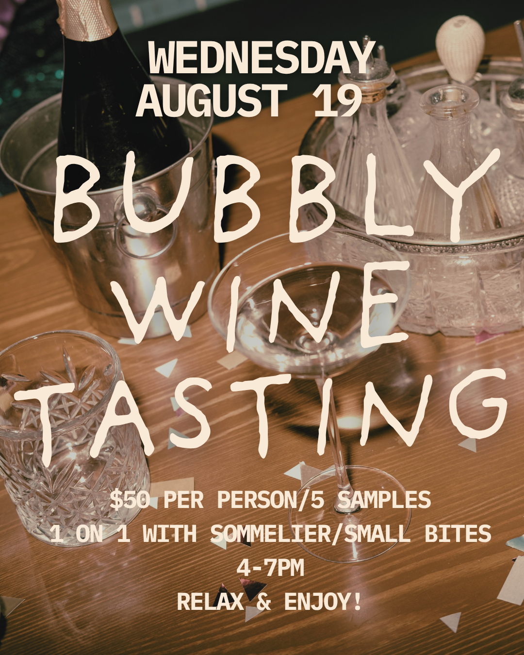 Bubbly Wine Tasting
