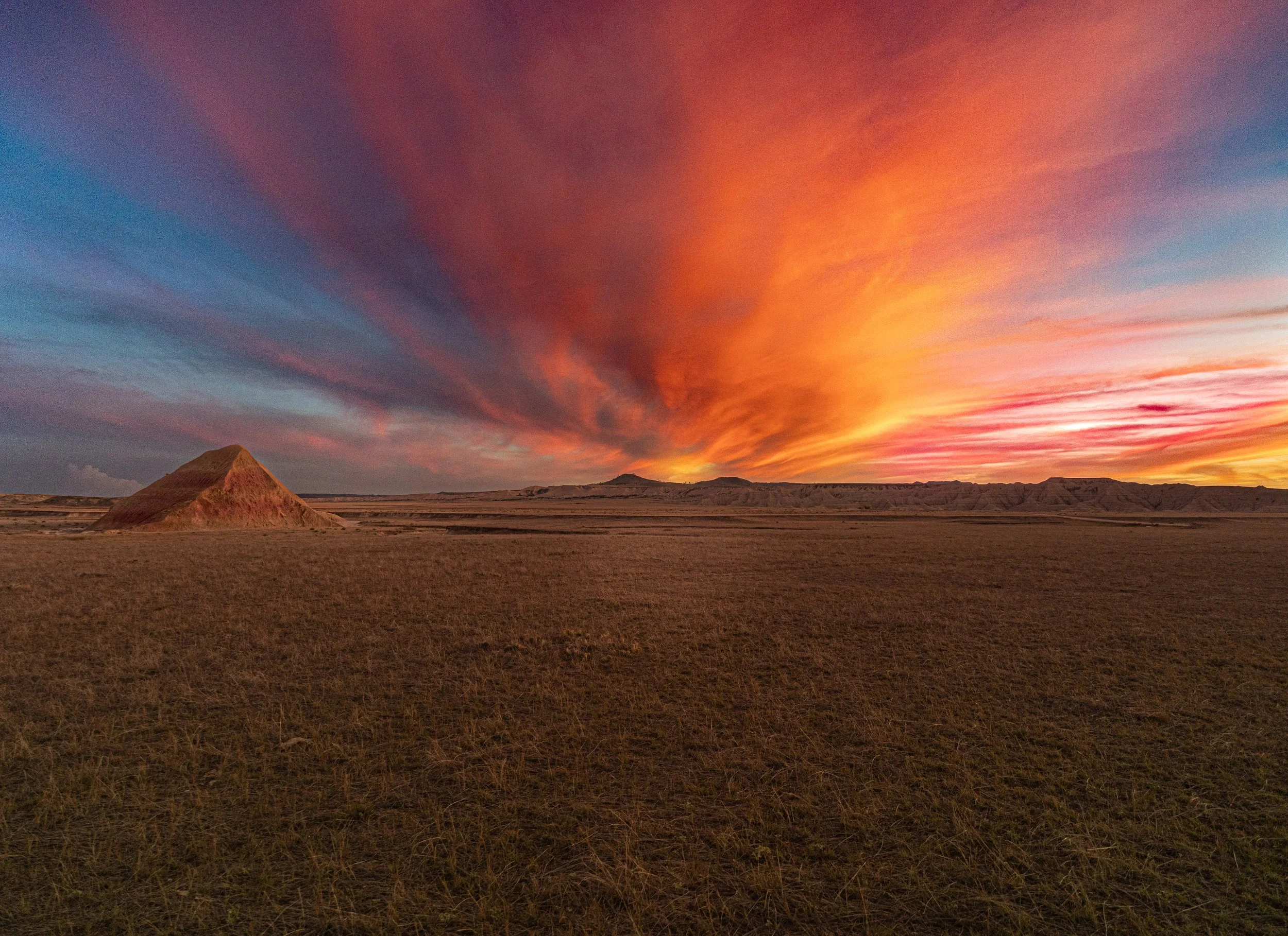 Sunset on the wide open spaces of the high plaines in Northwestern Nebraska.