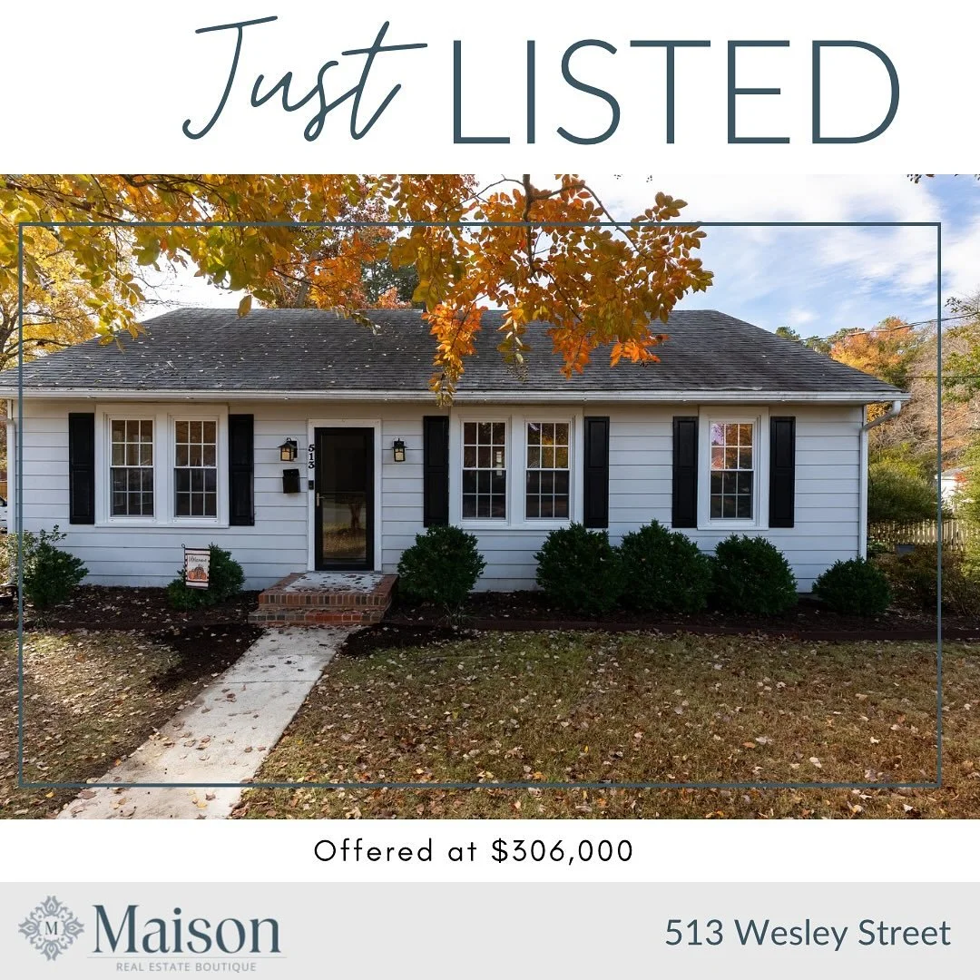 📍 JUST LISTED by Phil Skaggs | 513 Wesley Street, Ashland VA
💰 Offered at $306,000
🛏️ 3 Beds | 🛁 1 Bath | 📐 1,300 Sq Ft | 🌳 0.27 Acre Lot

Welcome to 513 Wesley Street, a fully updated 1950s ranch that captures everything we love about Ashland,