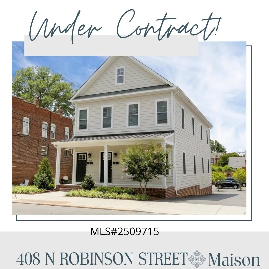 So grateful to these amazing sellers for trusting me to list their home at 408 N Robinson St. 🙌

After a great showing period, the house is officially UNDER CONTRACT 🎉 Congratulations to my clients on this big milestone and thank you for the confid