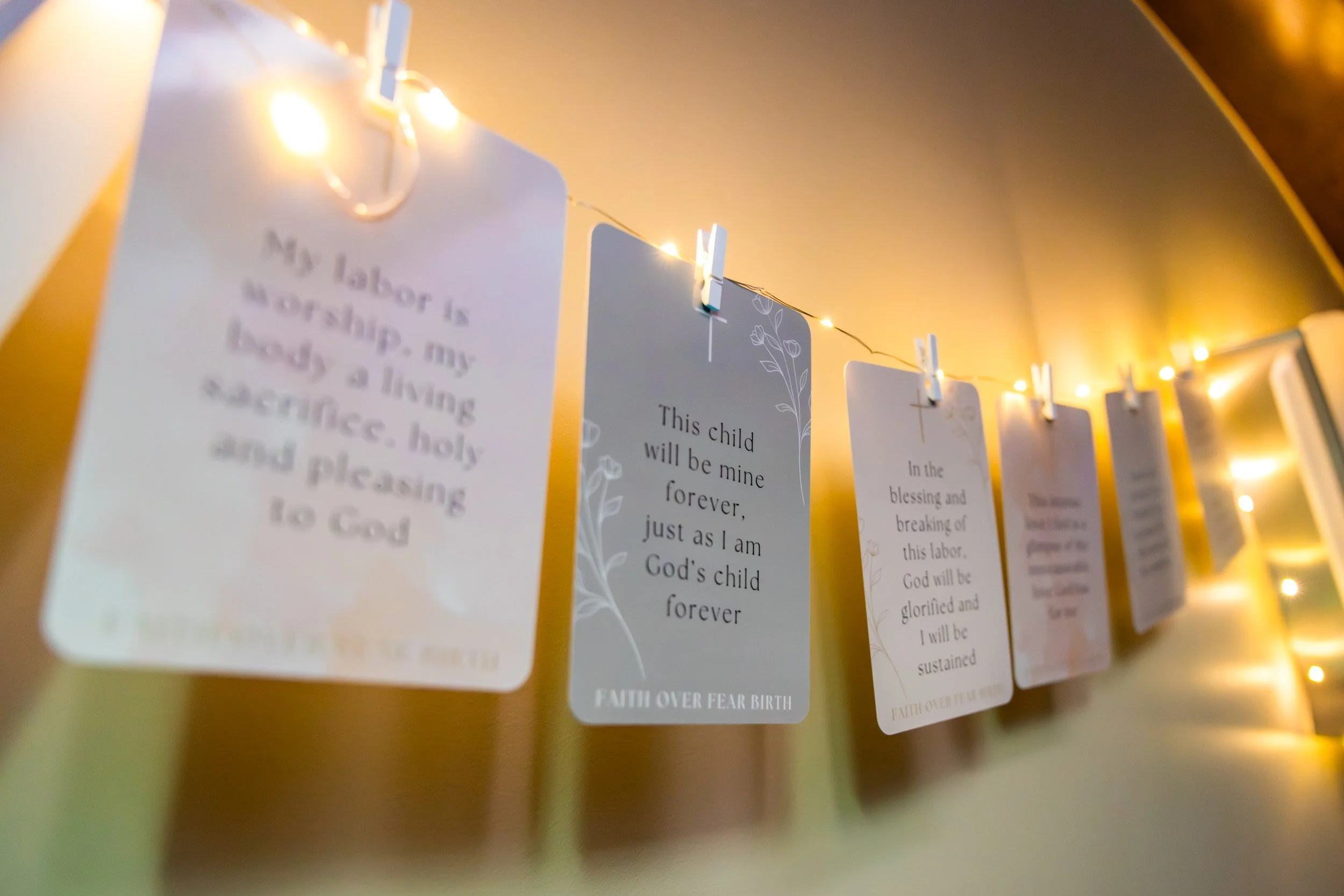 Christian Birth Affirmation Card Deck