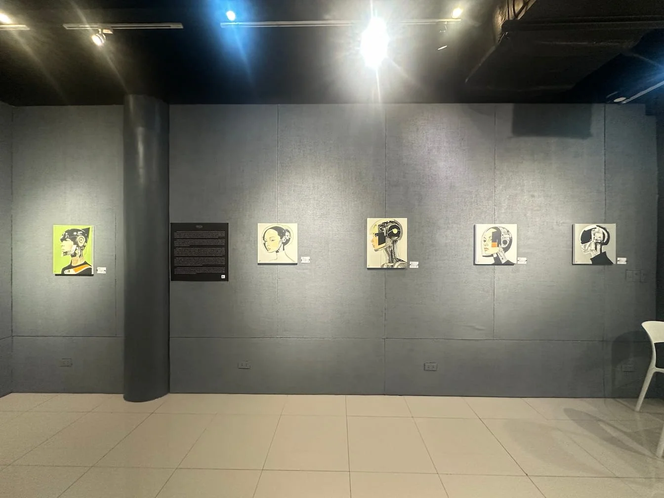 Right side view featuring works by AADA in A BRIEF STAY Exhibition