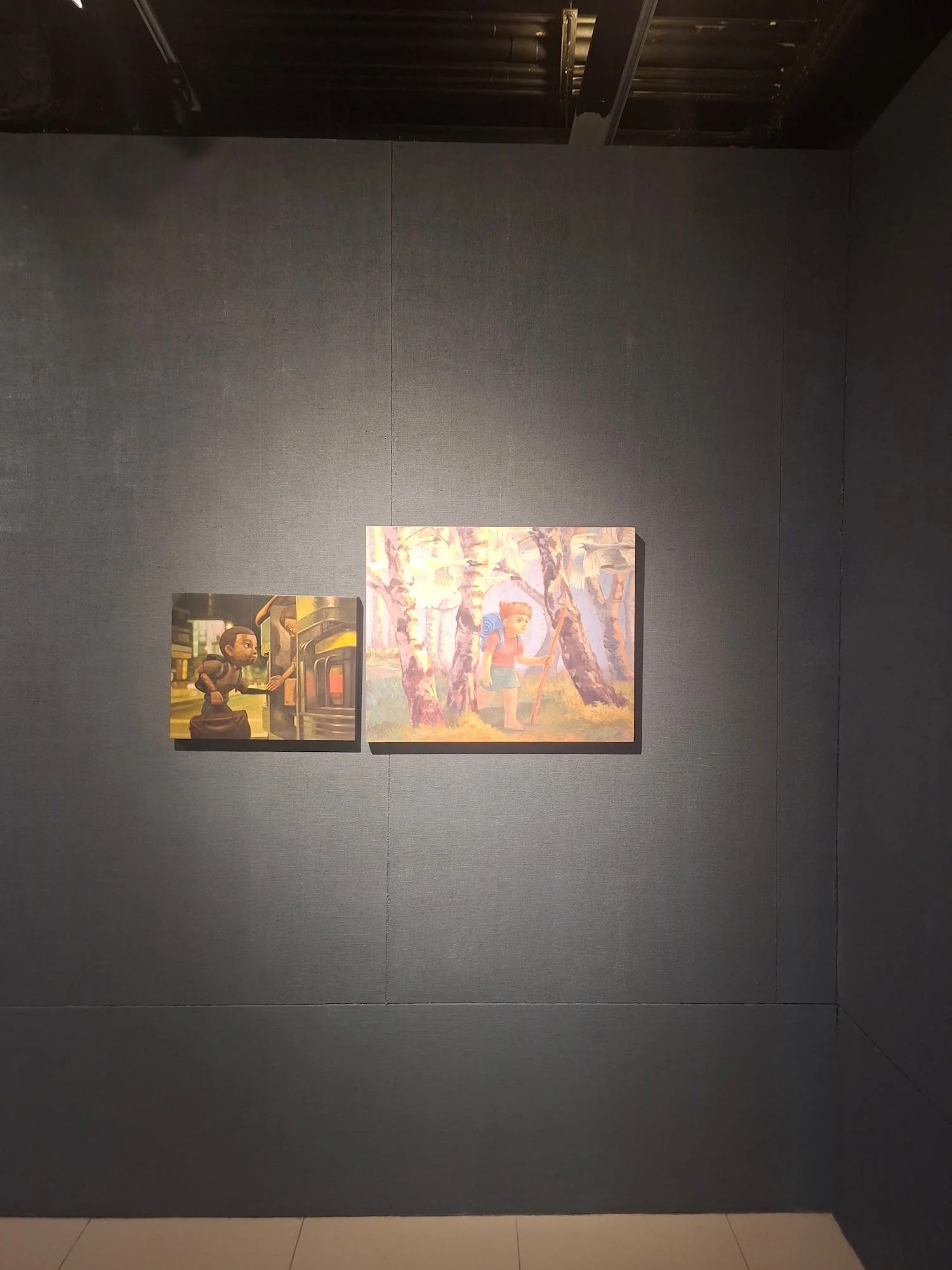 works of two front teeth and gino side by side