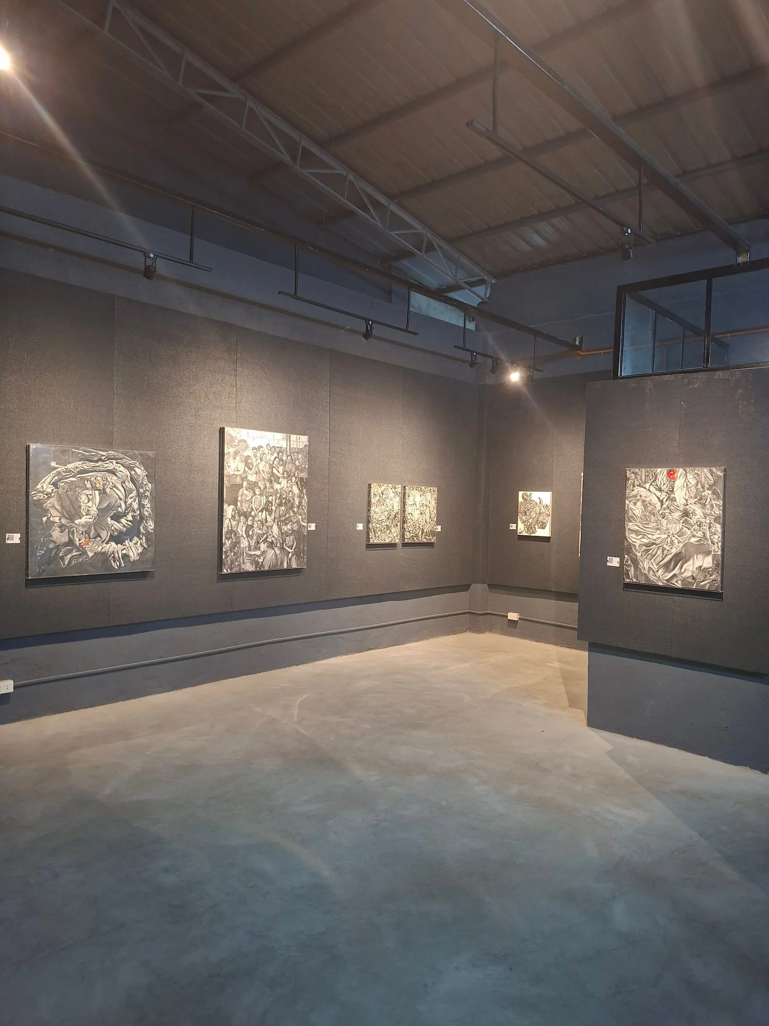 Full view of bounce back exhibition at the corner