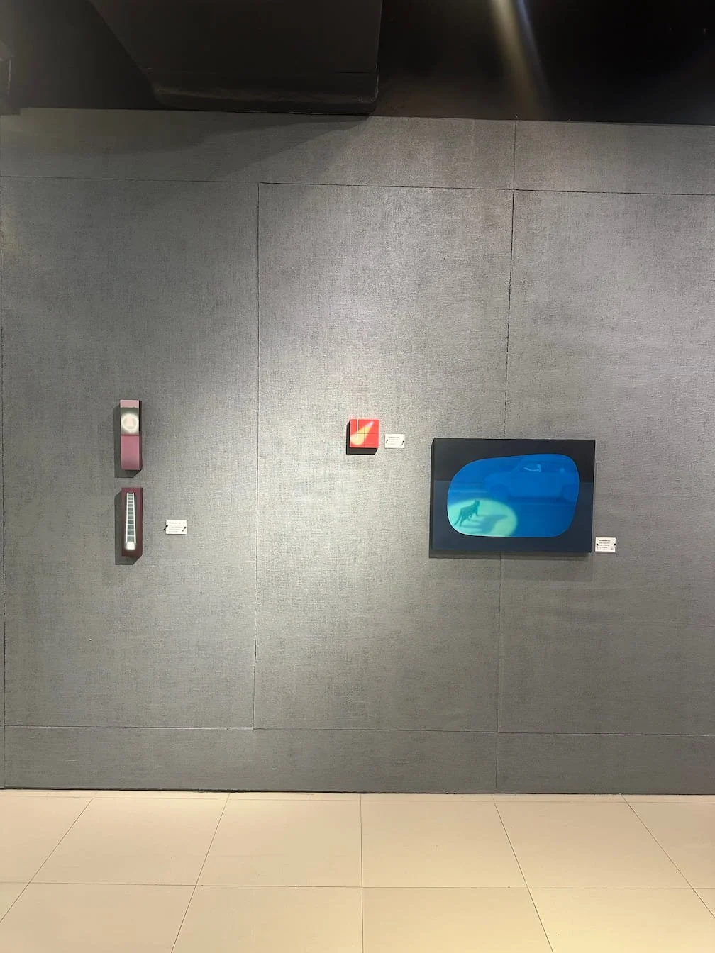 Works by Tearsophjoy occupying the right side of the exhibition