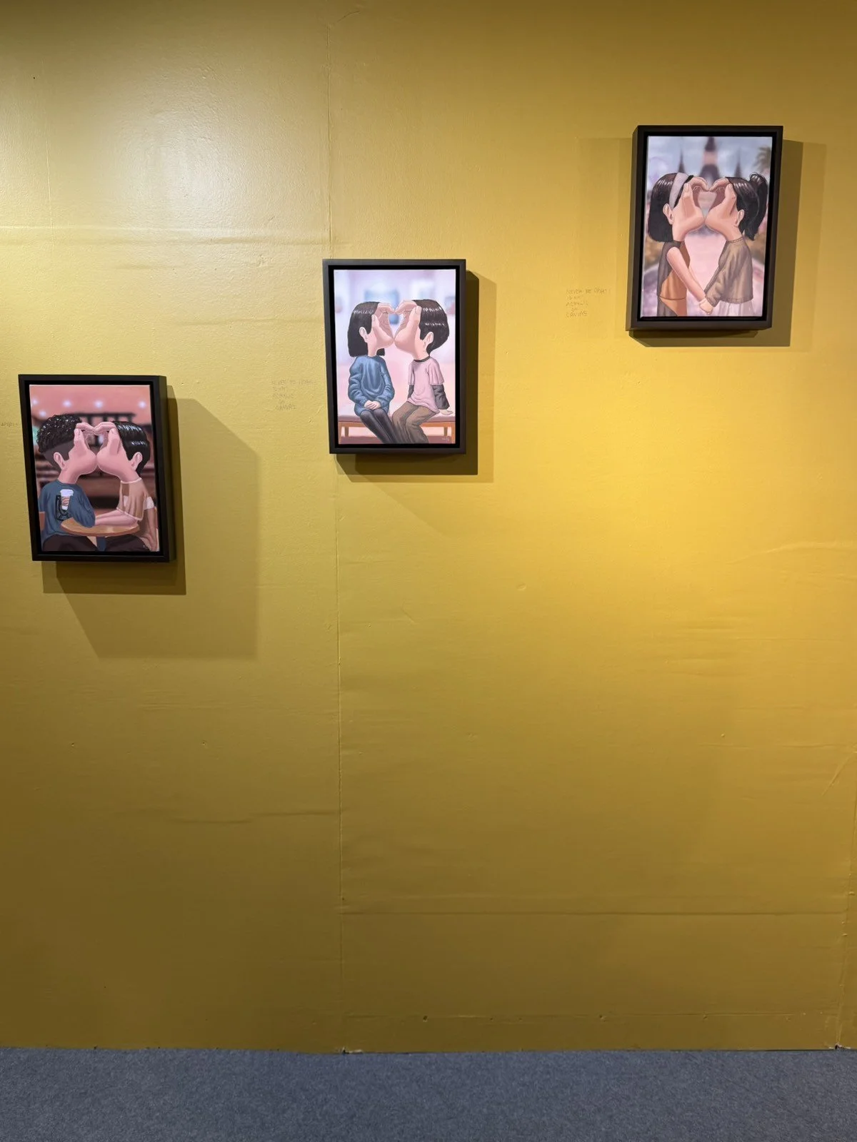 Acrylic paintings of blic in Even after solo exhibition