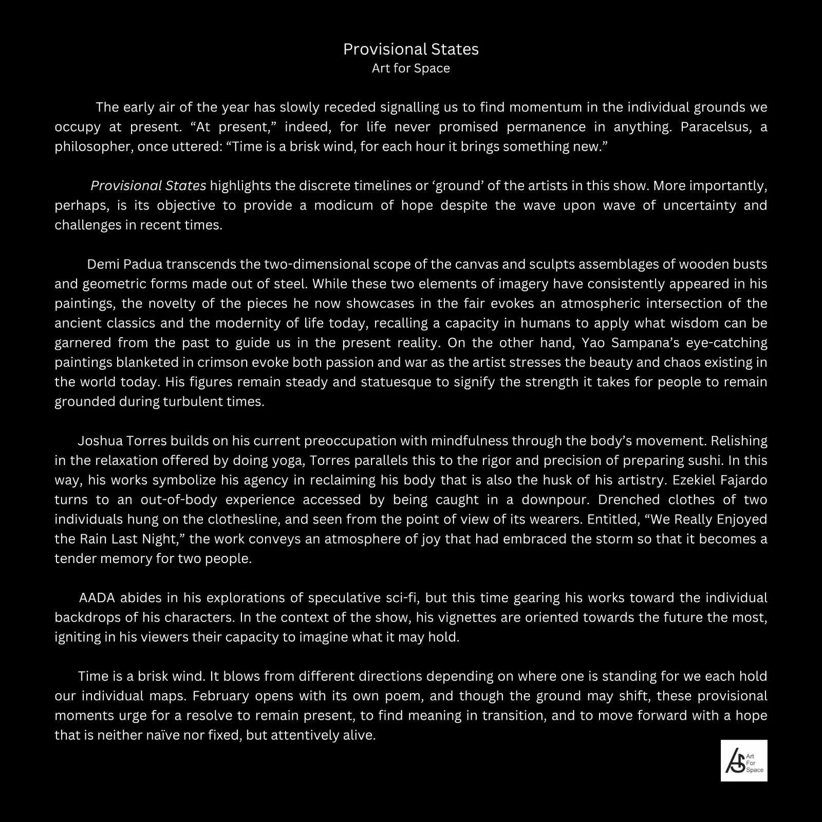 Provisional state write up written by Jodi Jose