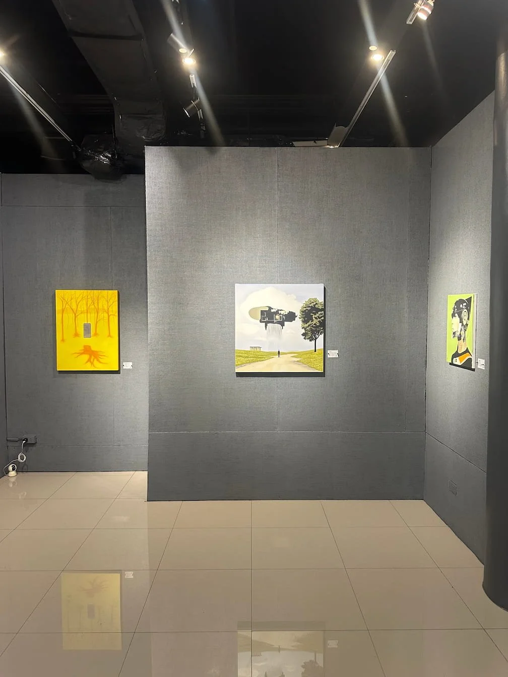 Another front view of works featuring AADA and Tearsophjoy