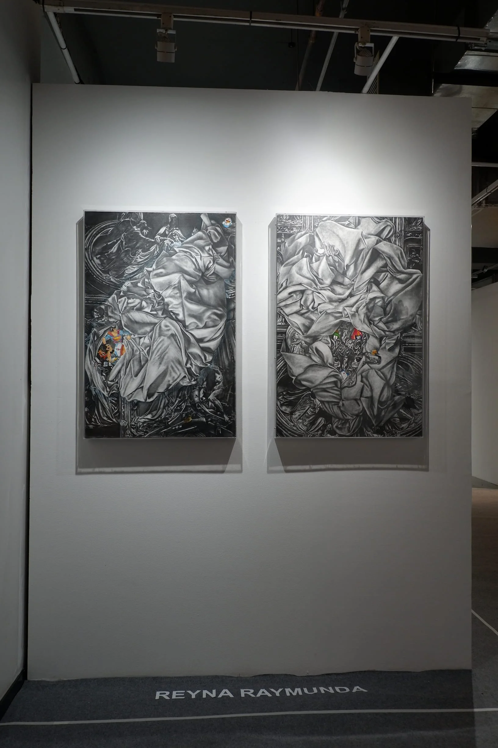 Works by Reyna Raymunda in Provisional state group exhibition at Art Fair Philippines 2026