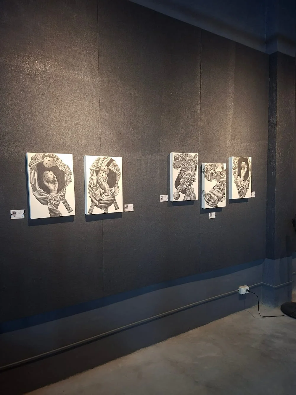 Another perspective view of the entrance of bounce back exhibition