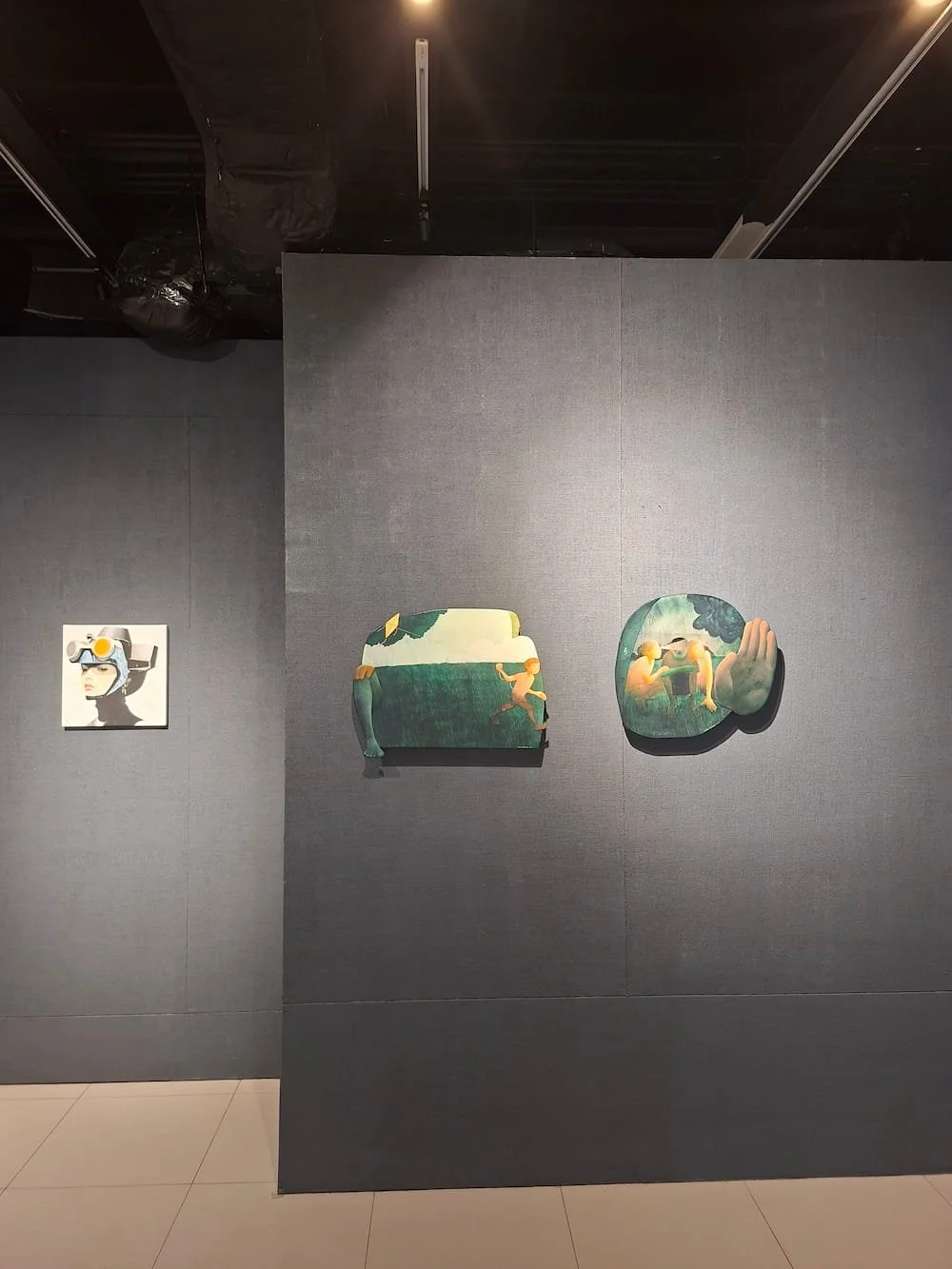 CLOSE UP VIEW OF WORKS BY KIKO AND AADA AT ART FOR SPACE