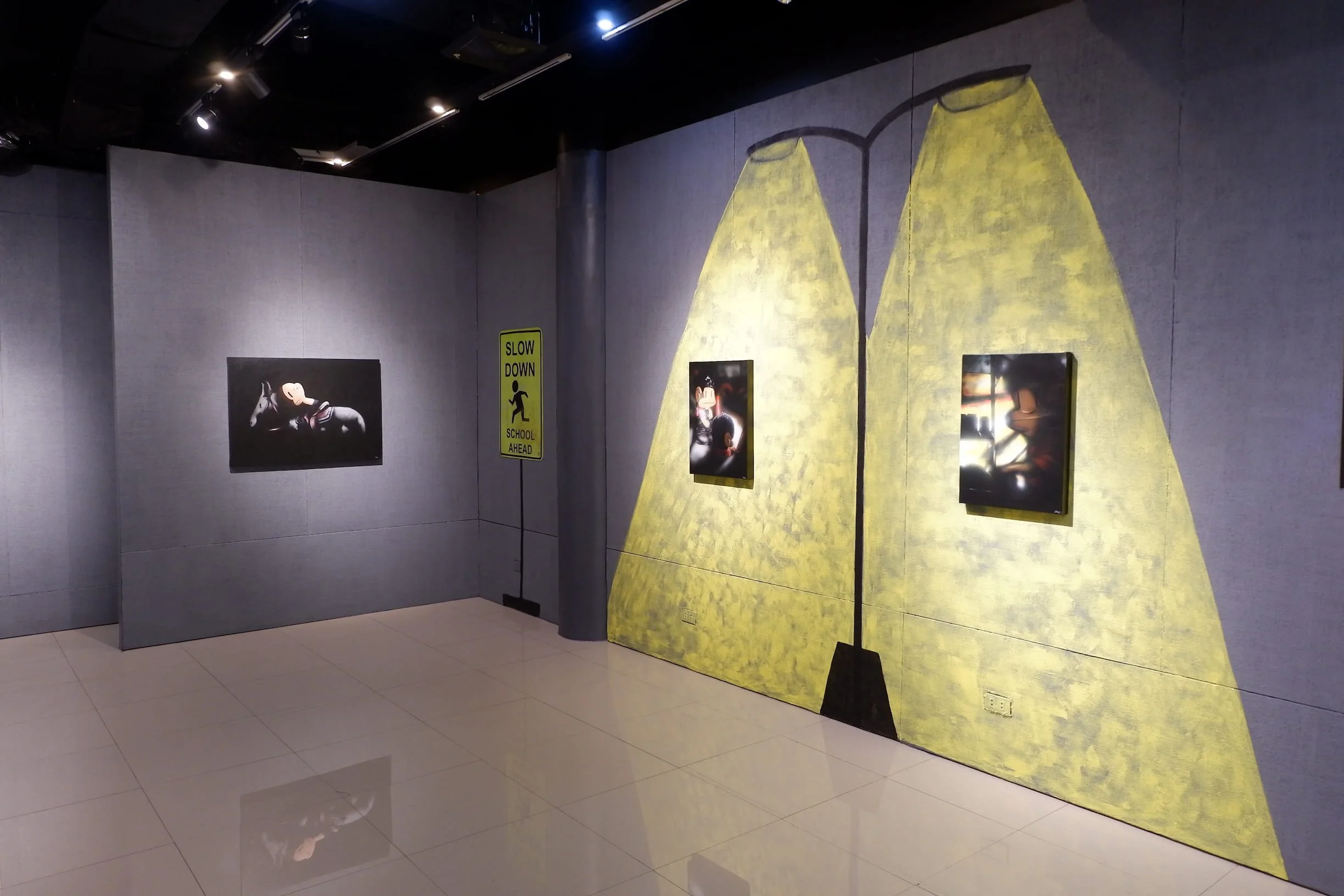 Perspective left view of hidden in plain sight exhibition