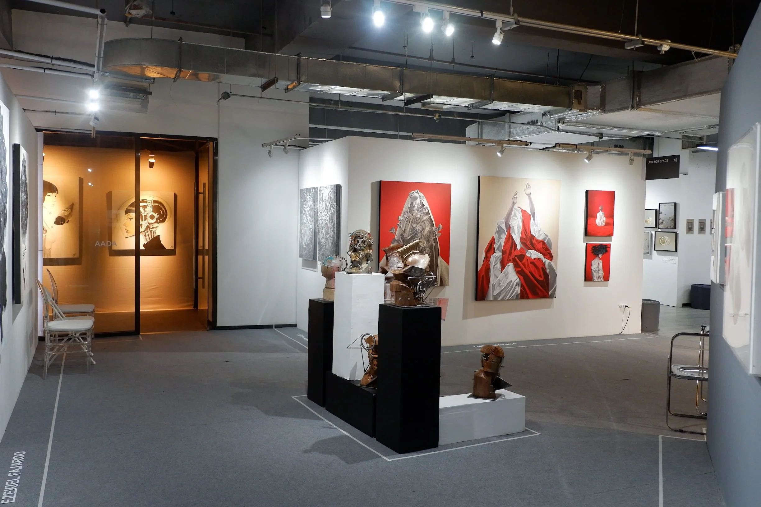 Corner view of Provisional State Group Exhibition 2026