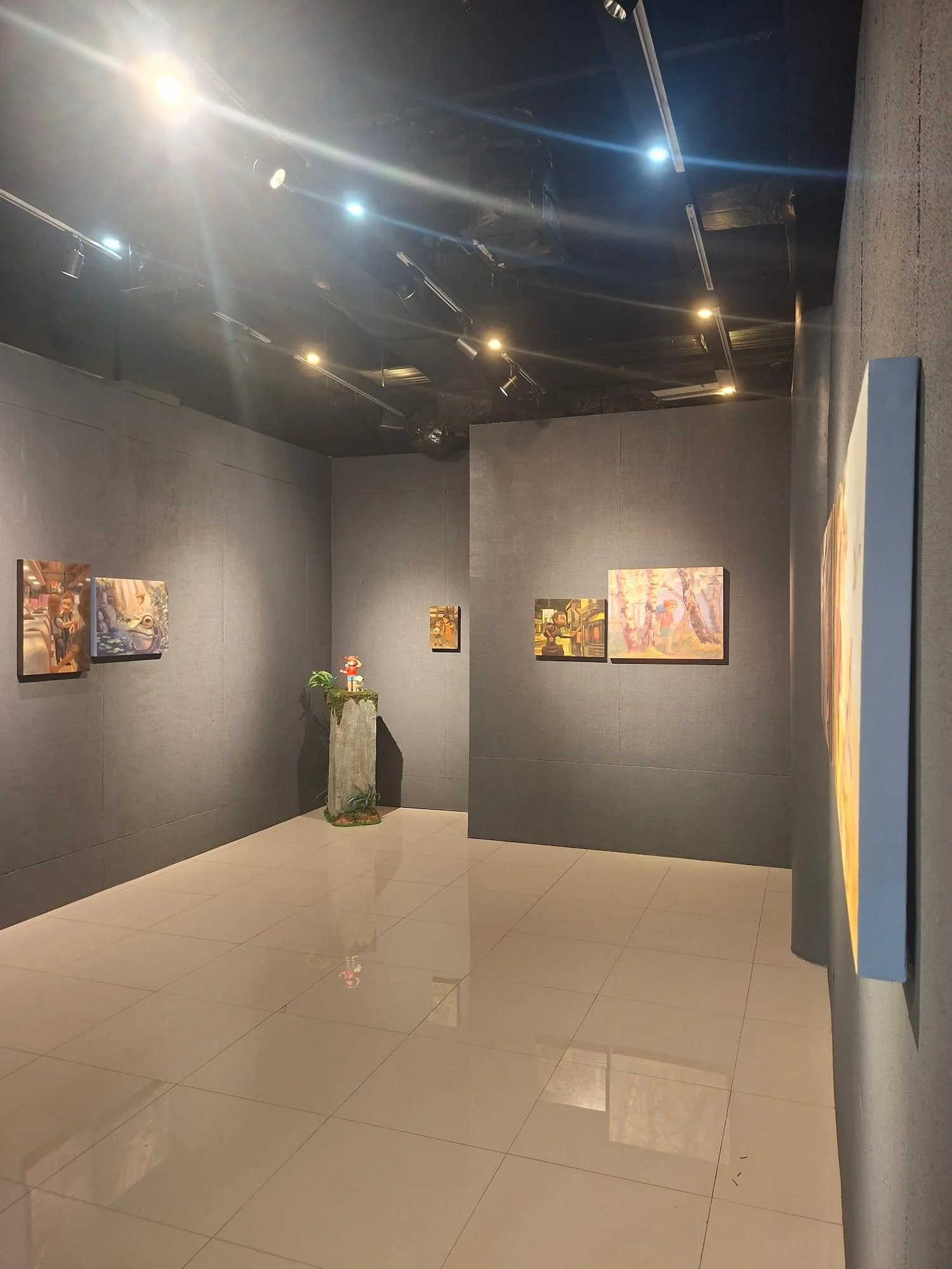 scenes from a way out of the wood exhibition featuring two front teeth and gino