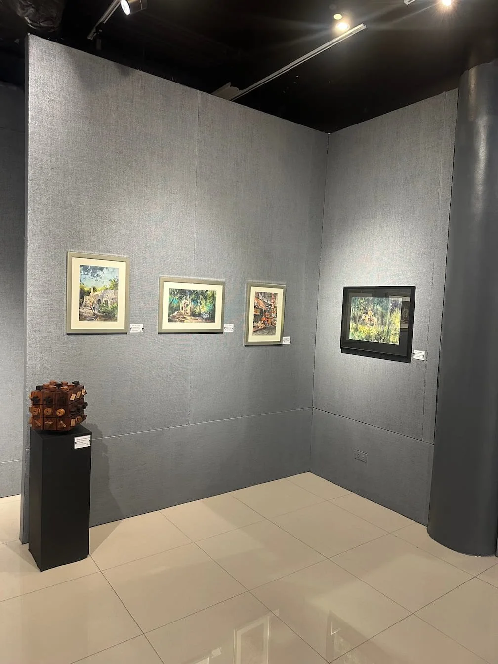 perspective right view of travelogue in wood and water exhibition 