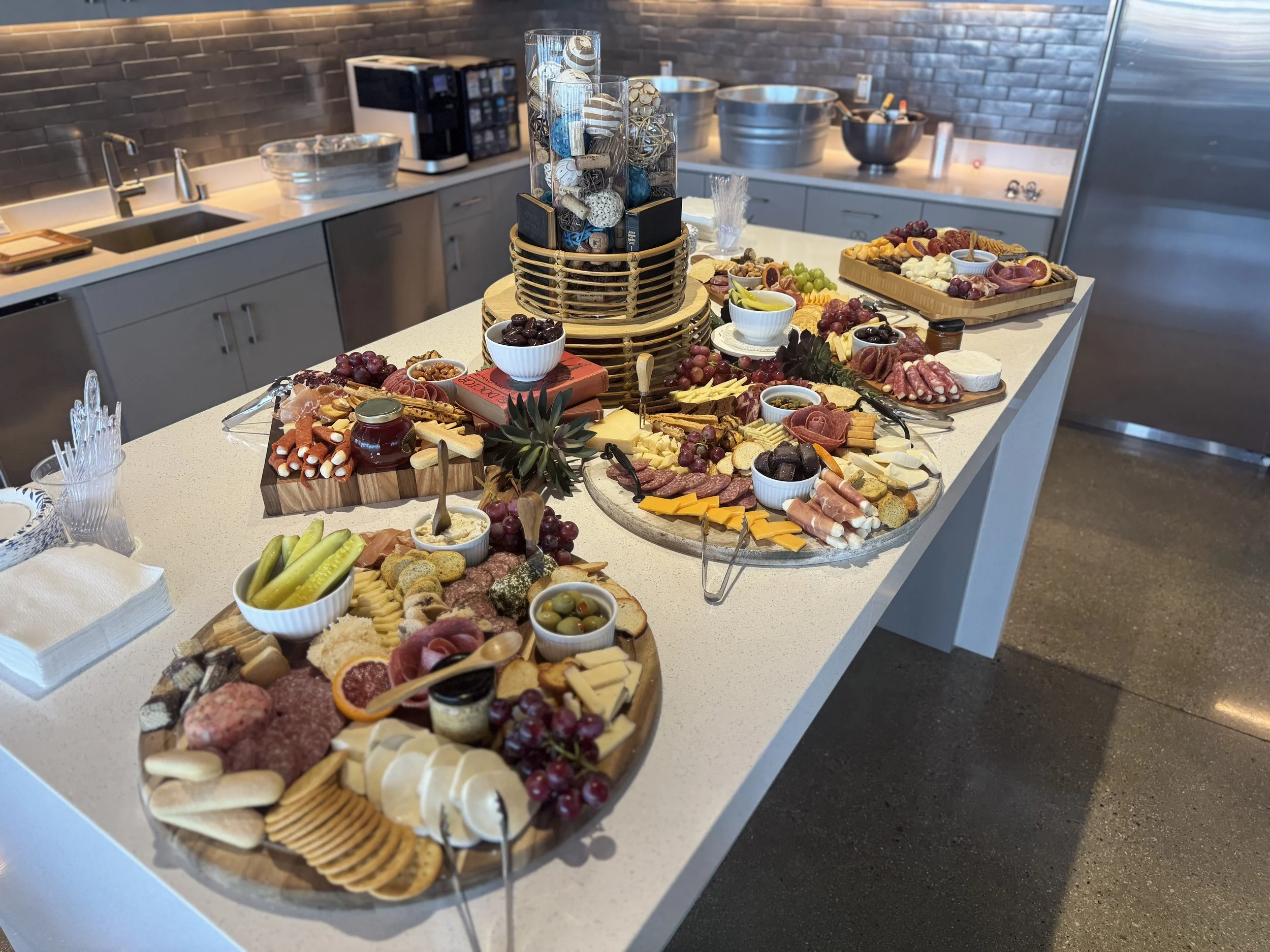 A wonderful spread provided by Bob's daughter-in-law Marissa.