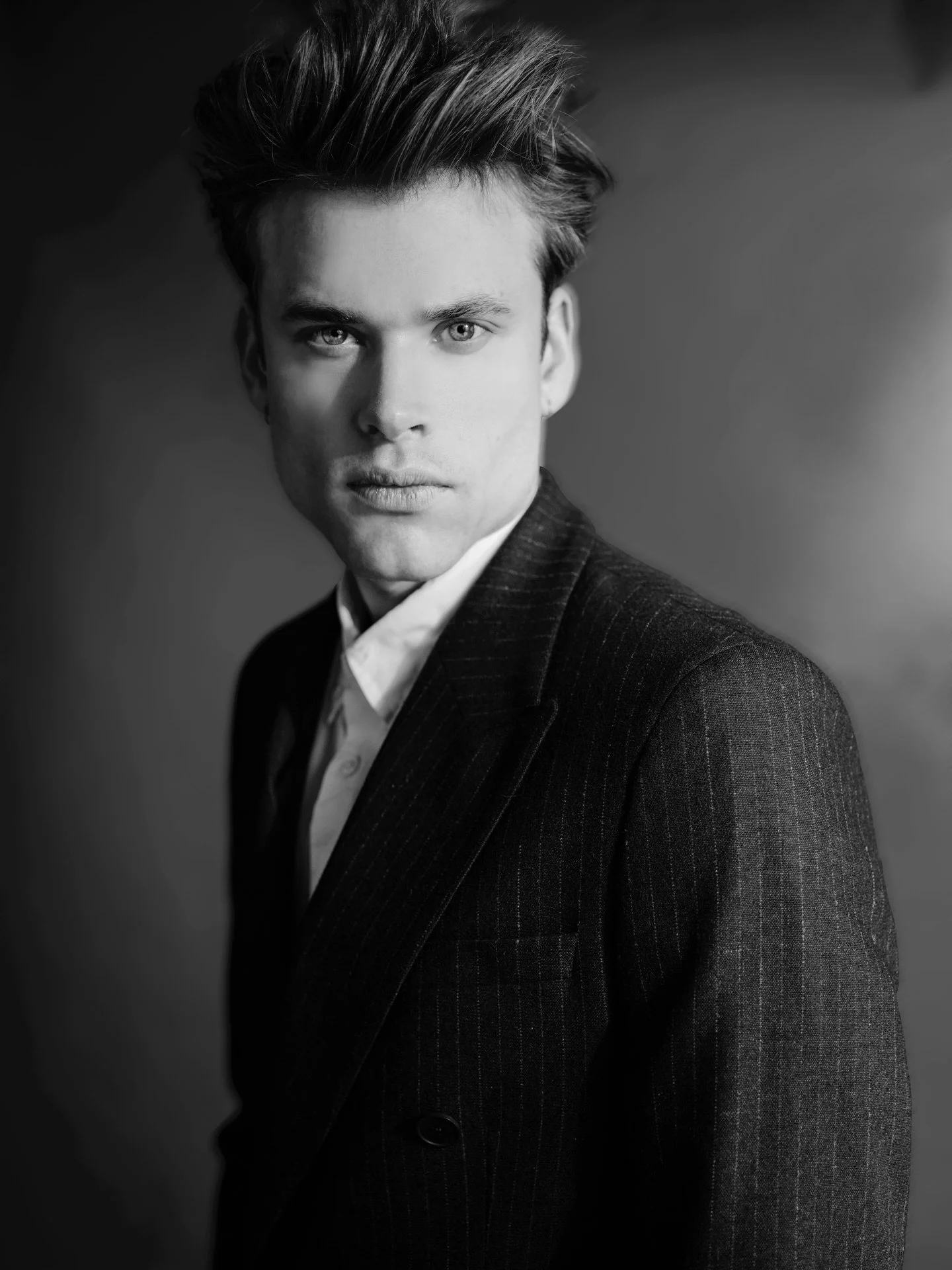 Recent model portfolio shoot with Kevin McMahon, represented by Morgan The Agency, Dublin.
This session was all about pushing atmosphere &mdash; experimenting with more edgy lighting, shadow and contrast to create a sense of mood, energy and movement