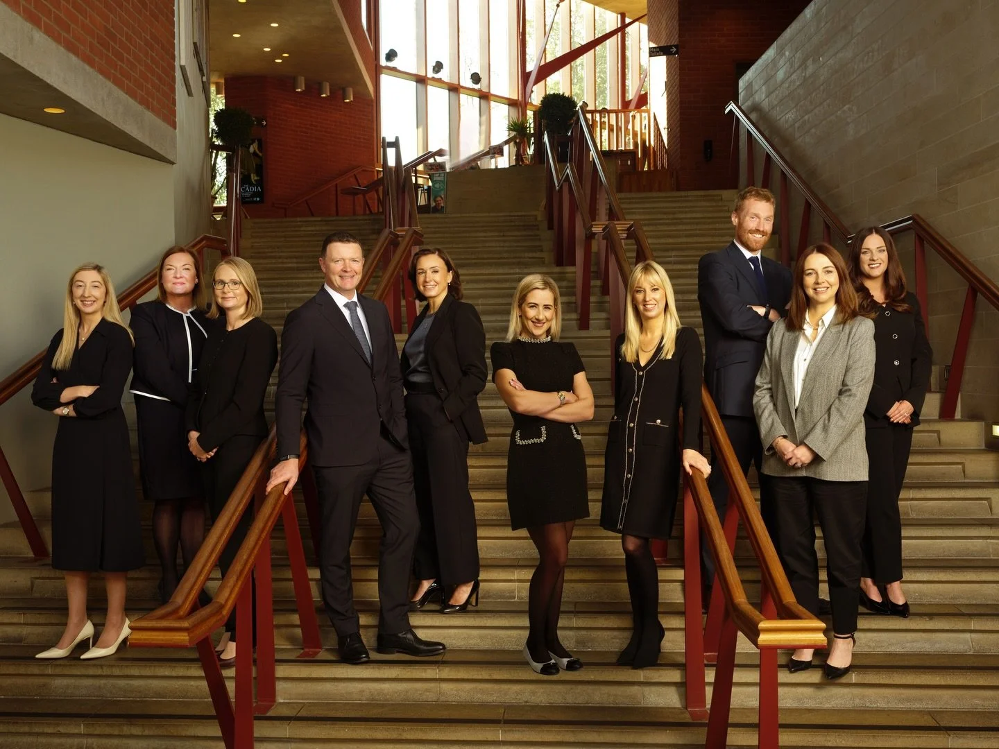 A pleasure working with Carson McDowell Solicitors on this on-location brand photoshoot at the beautiful Lyric Theatre, Belfast.

This shoot was all about capturing confidence, approachability and professionalism within a striking architectural space
