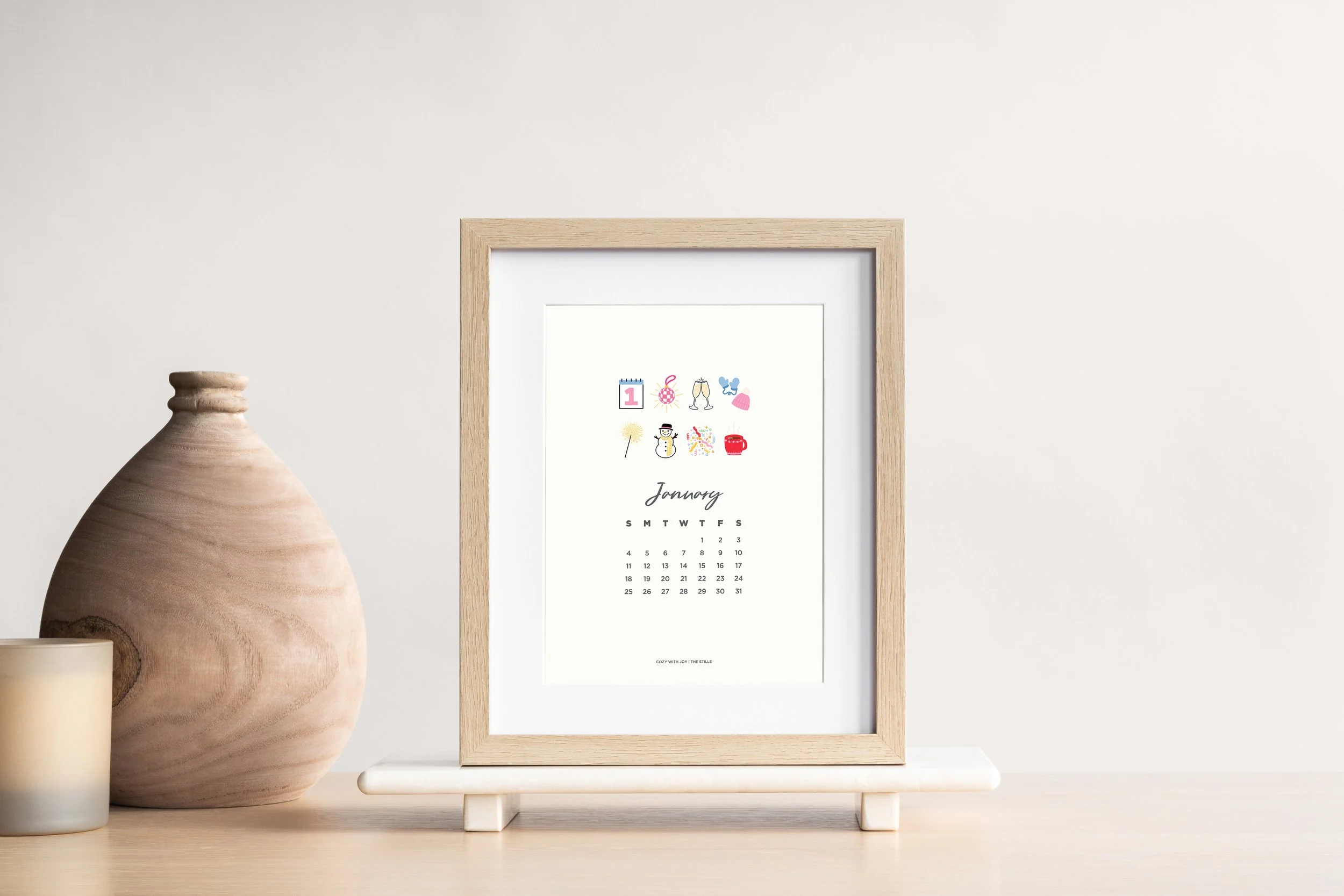 January Printable Calendar