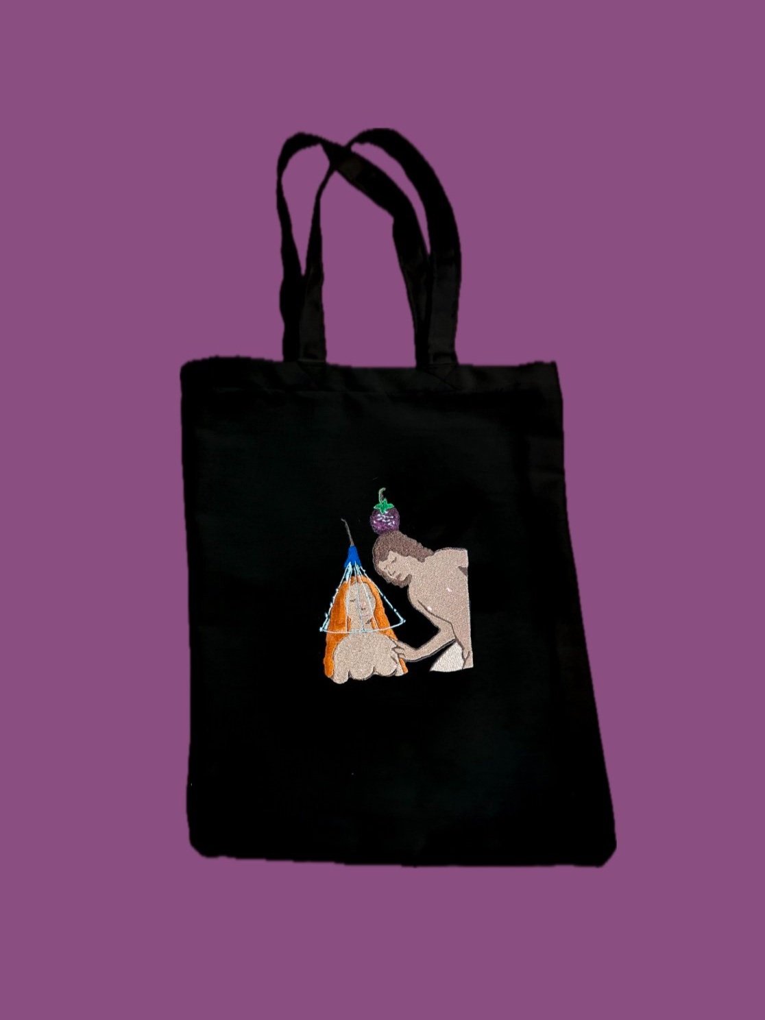 Fruit & Flower Hat Nude Friendship Tote