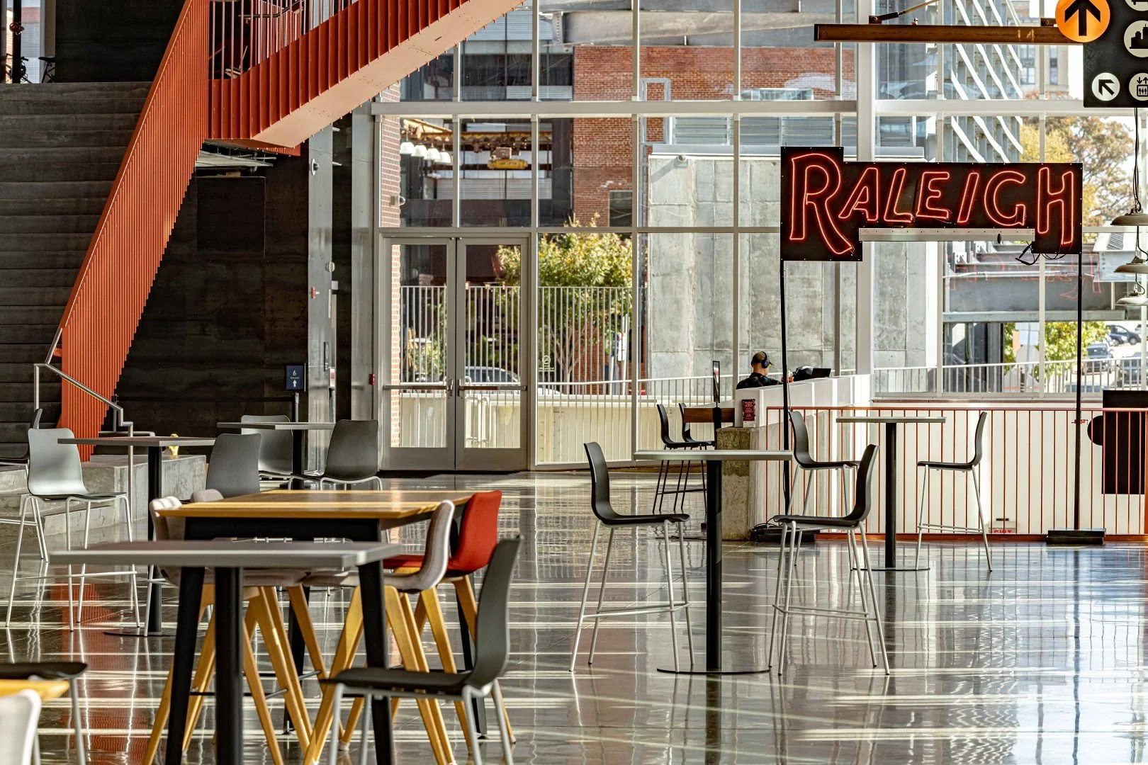 Raleigh lobby with polished floors — Rae’s Cleaning