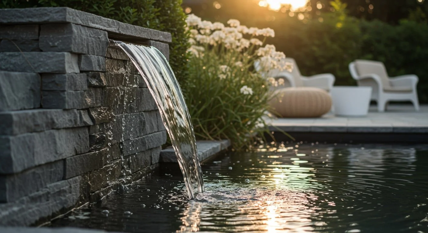 Calm backyard moments with cold plunge in Ramsey, NJ