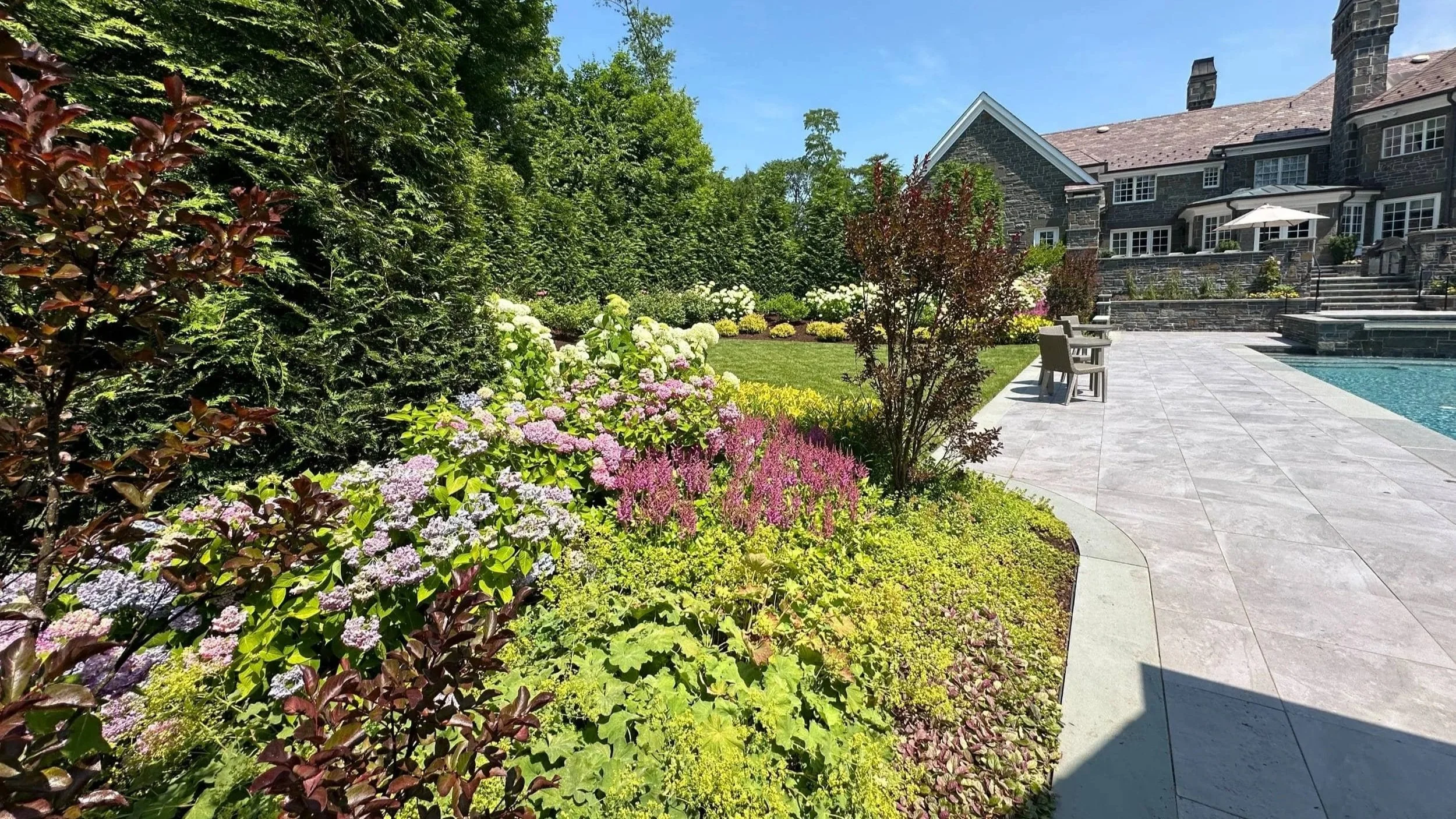 Spacious Paver Patio for Entertaining in Saddle River, NJ