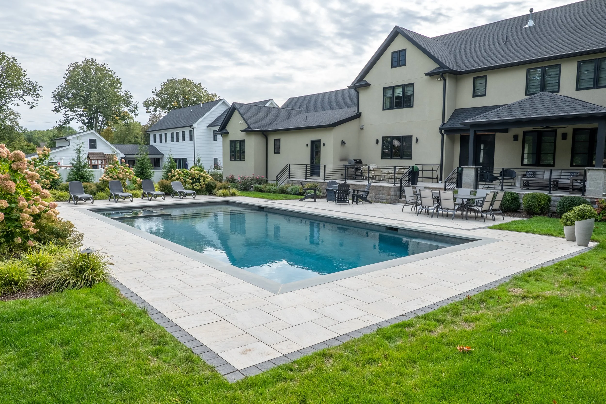 Top quality concrete pool in Wyckoff, NJ