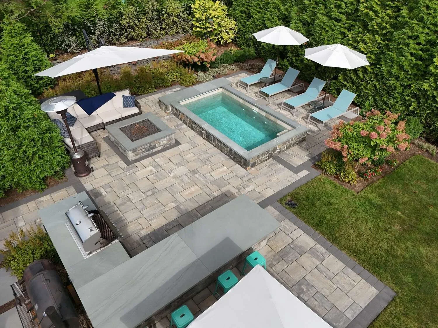 Custom Soake Pool Installation for Backyard Oasis in Glen Rock, NJ