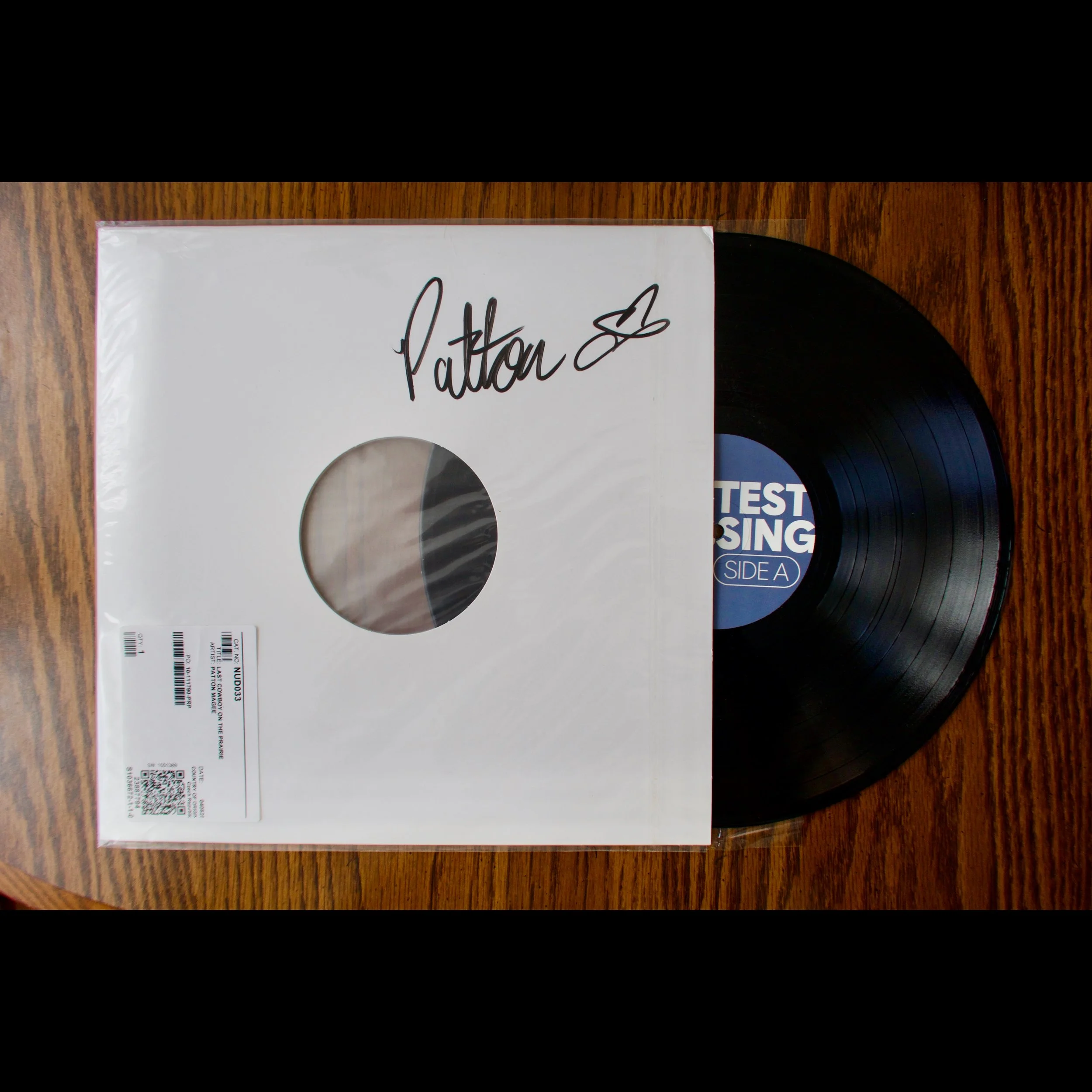'Last Cowboy on the Prairie' LP Test Pressing (Signed)