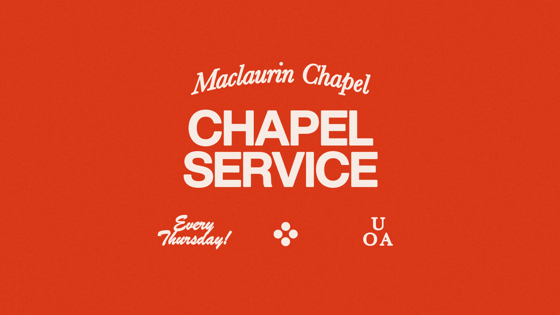 Chapel Service - May 9