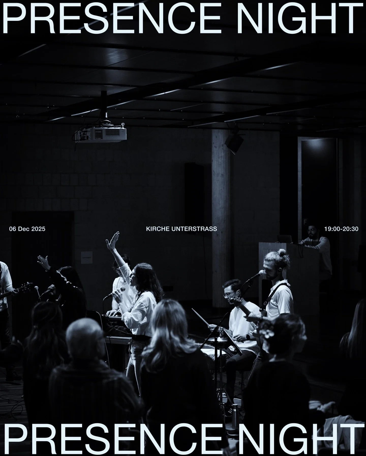 Our next Presence Night is coming up soon! Can&rsquo;t wait to be in the room with incredible people to lift up the name of Jesus. 

Gathering: Presence Night - a night of worship
Date &amp; Time: 06 Dec, Saturday | 19:00-20:30 (arrive earlier for sn