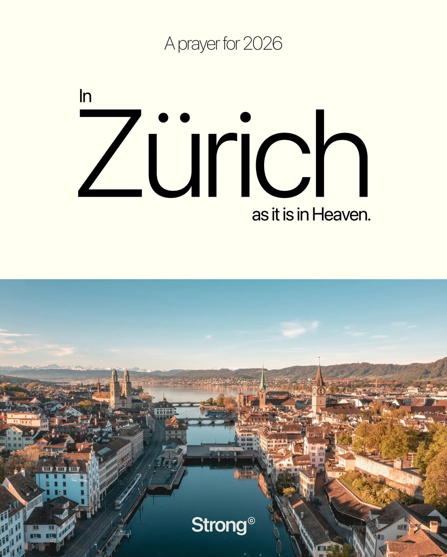 In Z&uuml;rich as it&rsquo;s in Heaven! That&rsquo;s our prayer! 🙏🏻