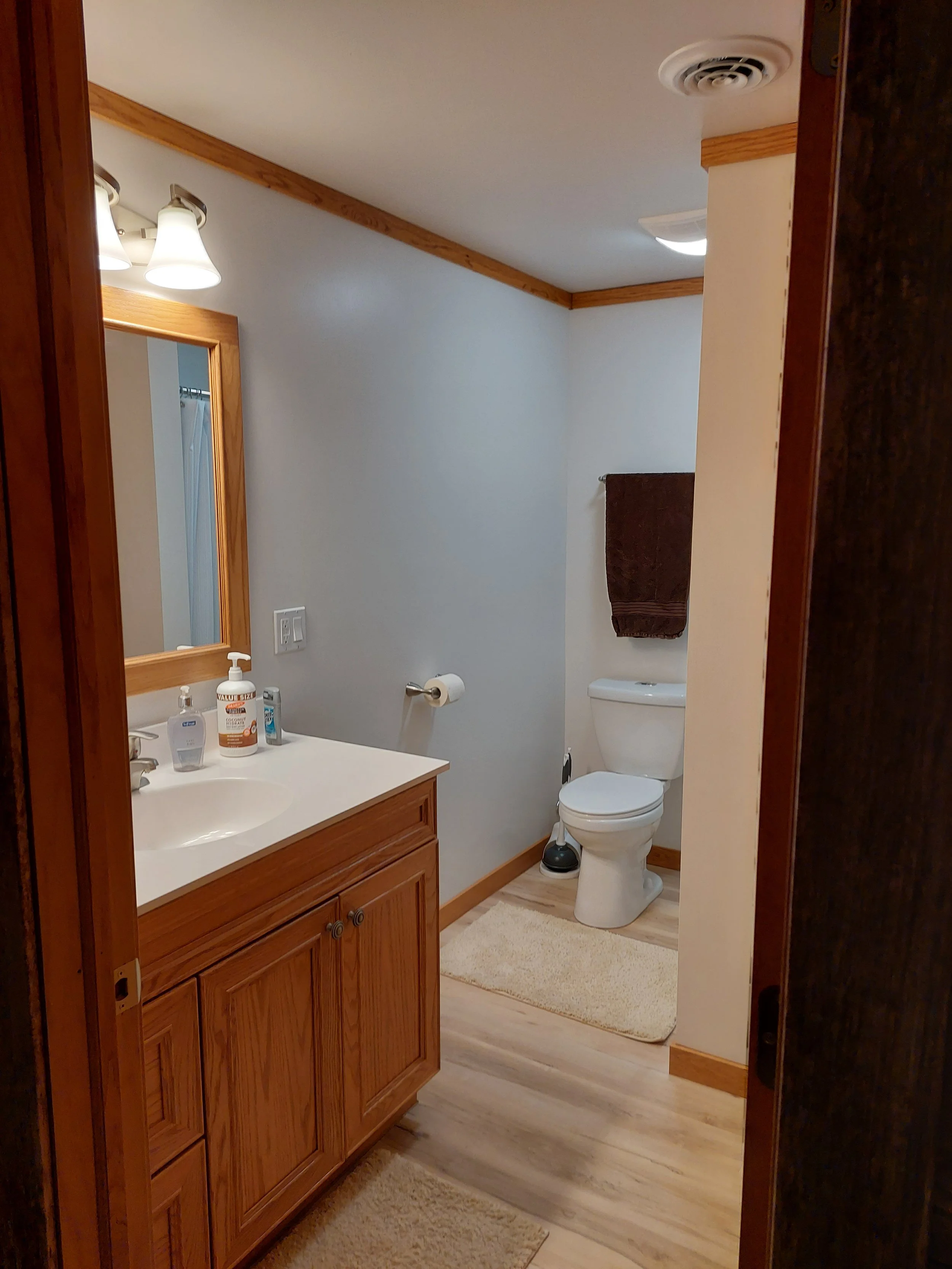 Totally new basement bathroom