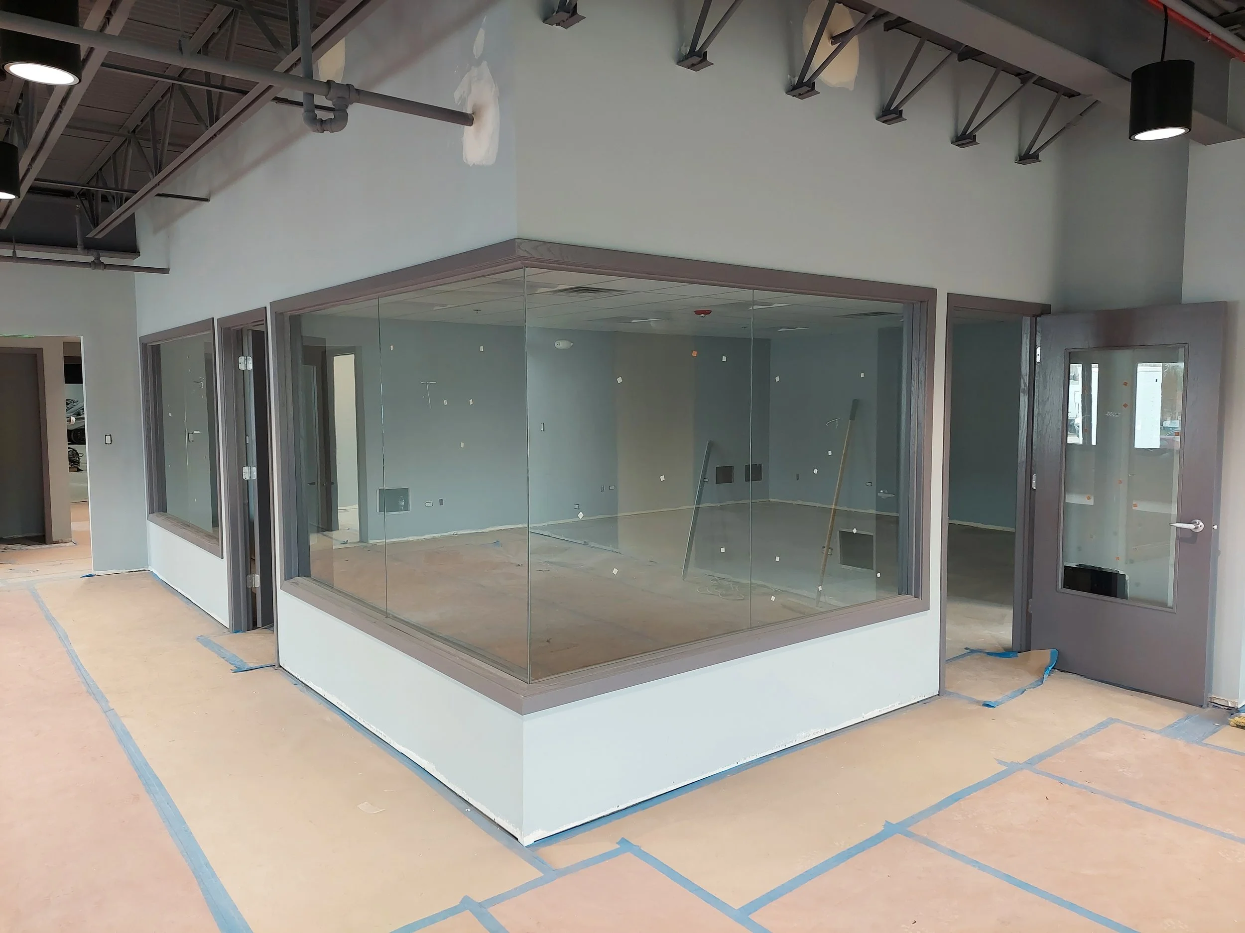 New Glass walls in offices