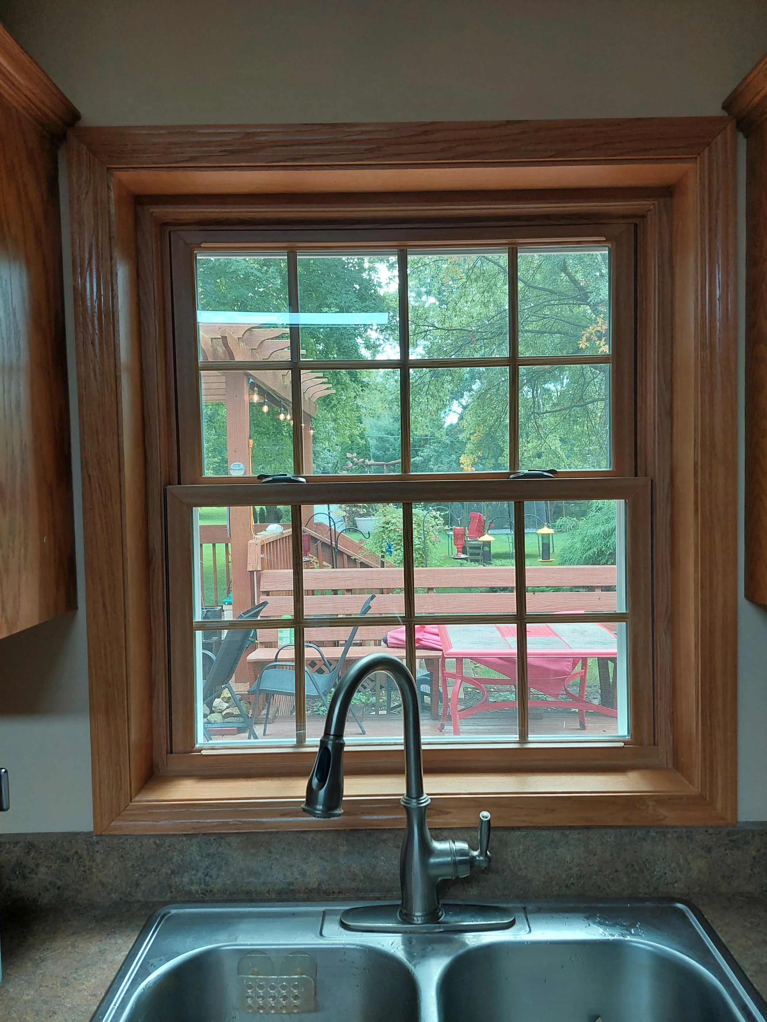 Replacement vinyl kitchen window 