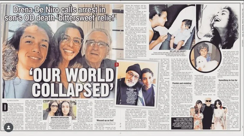 Thank you, @nickigostin at @pagesix for sharing Leandro&rsquo;s story with such honesty and compassion.

This story is personal, but the crisis is widespread.

Sharing the truth about Leo&rsquo;s death, the indictments, and the grief that followed is