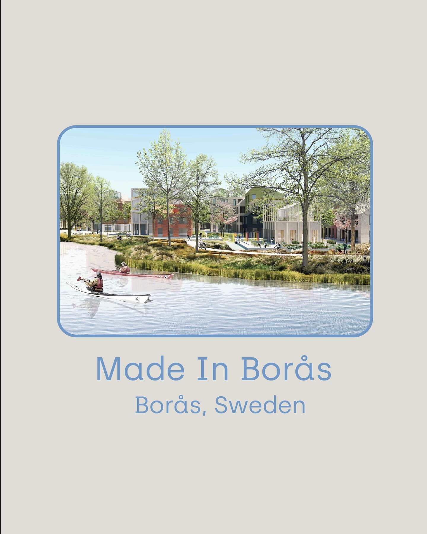 Down the memory lane 🌿
Made in Bor&aring;s &mdash; our winning proposal for Europan 15 in 2019. The project honored Bor&aring;s&rsquo;s identity and textile heritage, while envisioning a metropolitan river park as the blue-green heart of the city. B