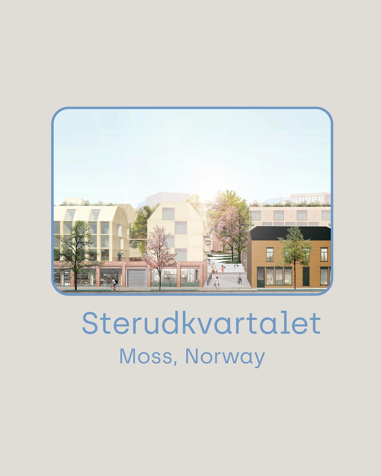 In 2019, edit, together with NSW Architects and Tin, won the invited competition for Sterudkvartalet &mdash; launching the process to develop a detailed zoning plan for this key site in Moss city centre.
The plan was politically approved in 2022, mar