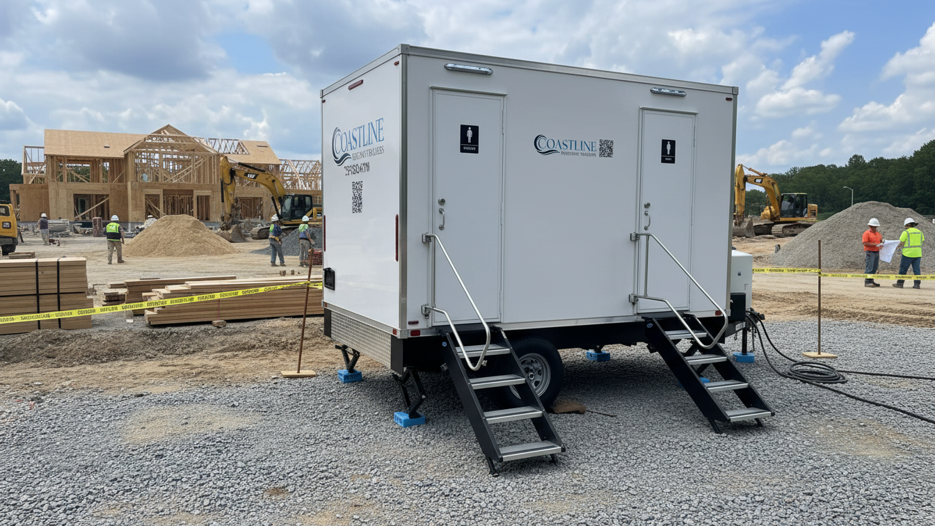 construction bathroom trailer rental VA