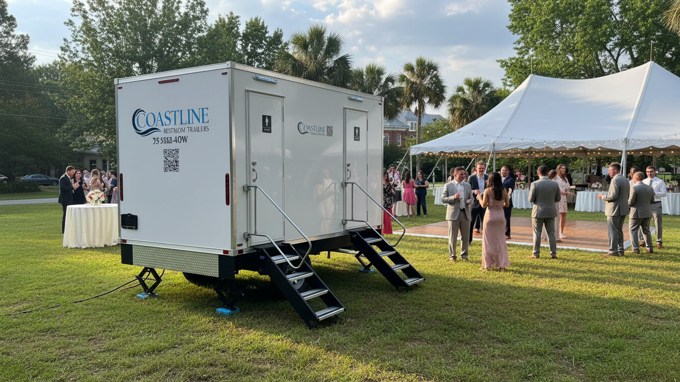 wedding restroom trailers Virginia beach