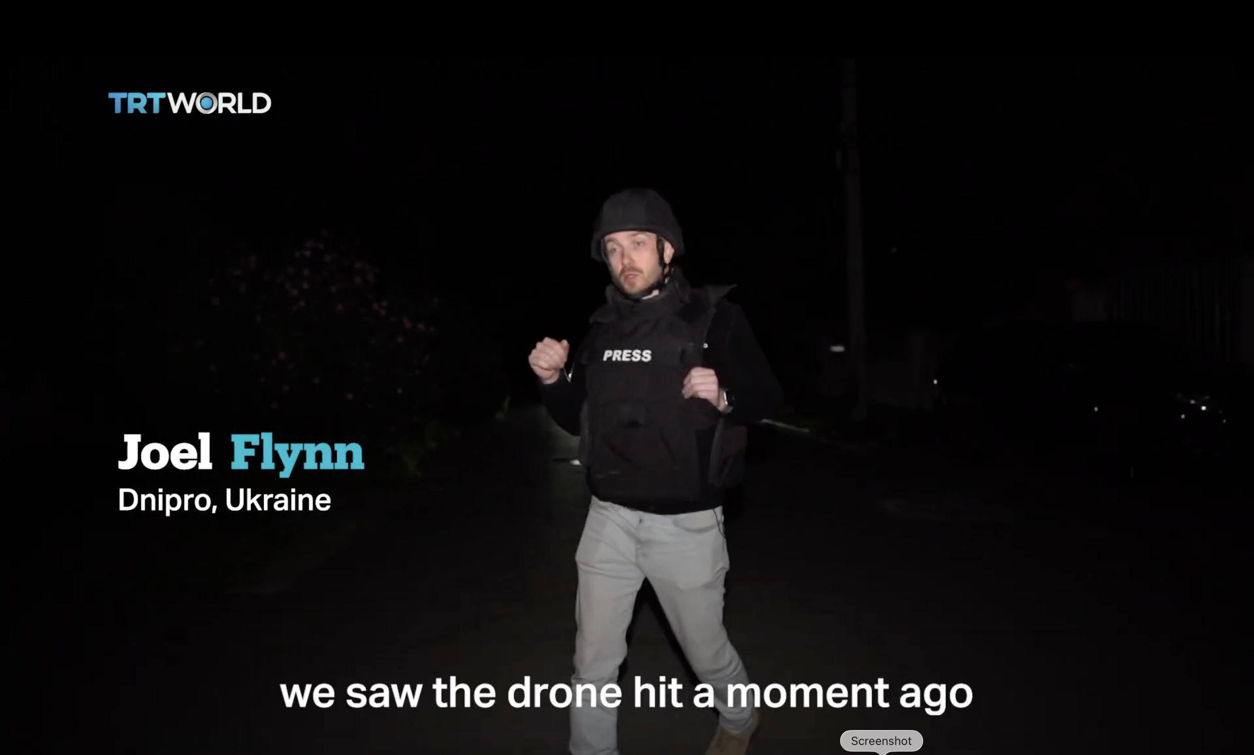 Reporting Under Fire: Drone Strike in Dnipro