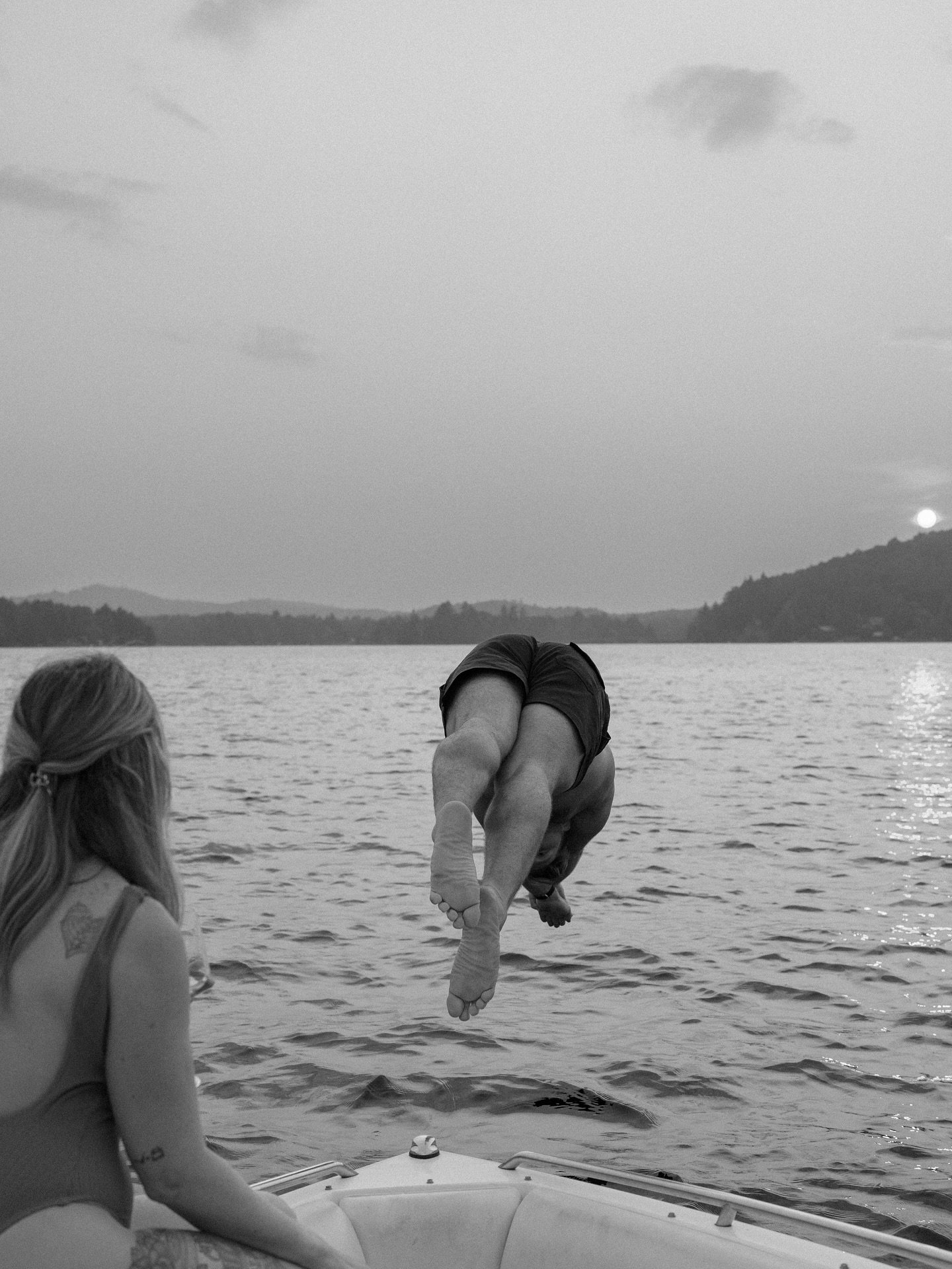a sweet summer night hanging out with Brittany and Scott at their family's home in the Adirondacks