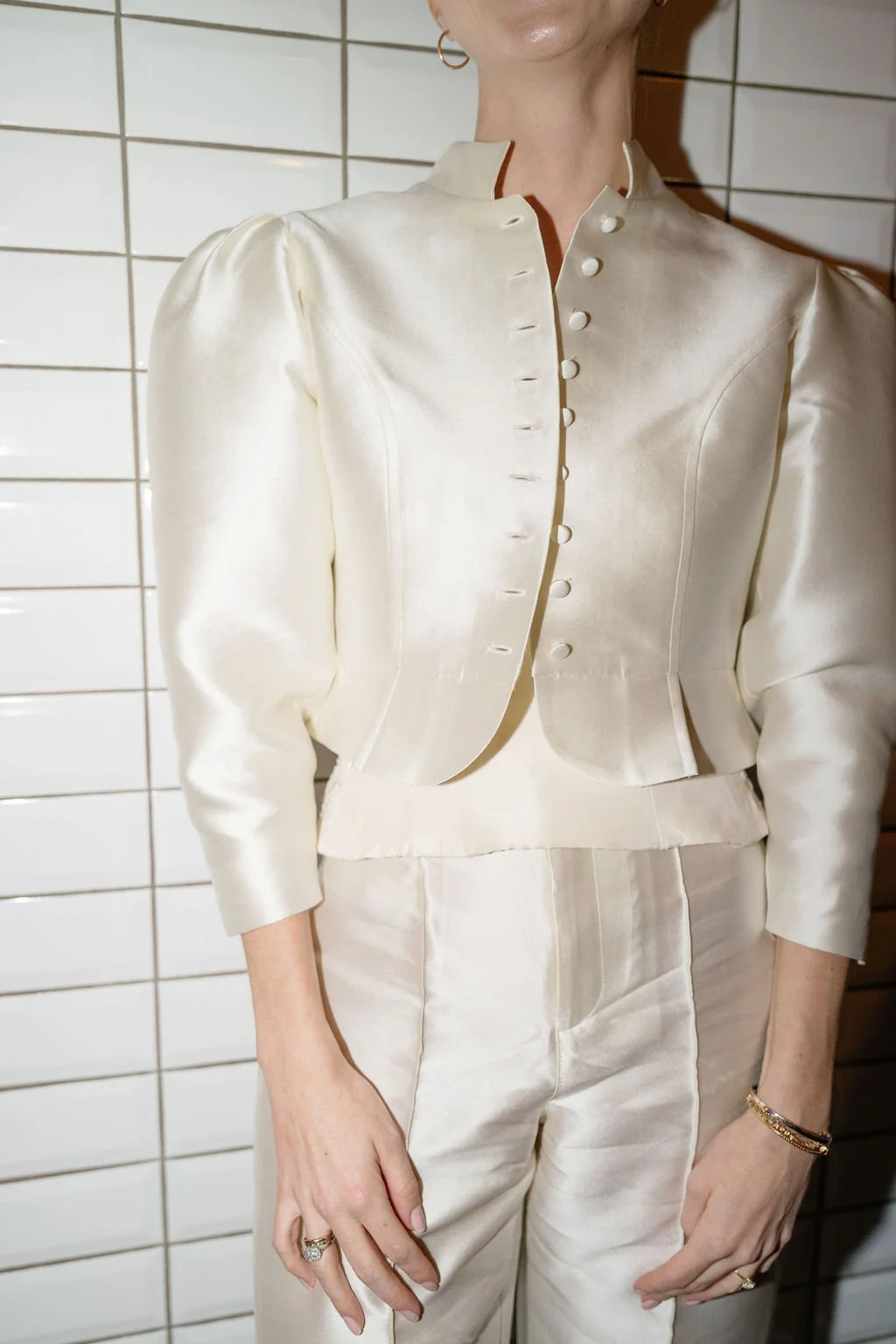 modern bridal outfit