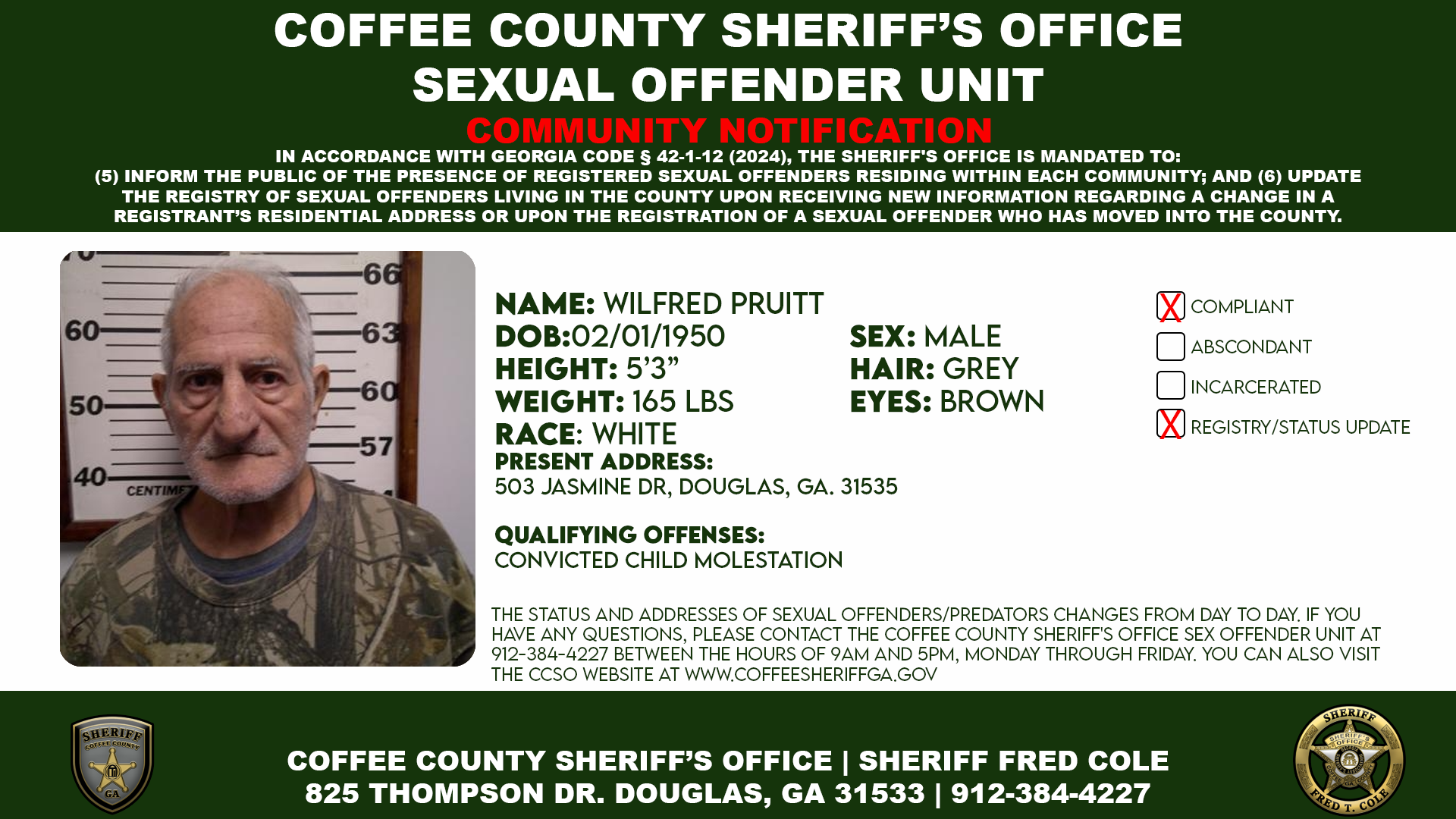 Sex Offender Information Bulletin