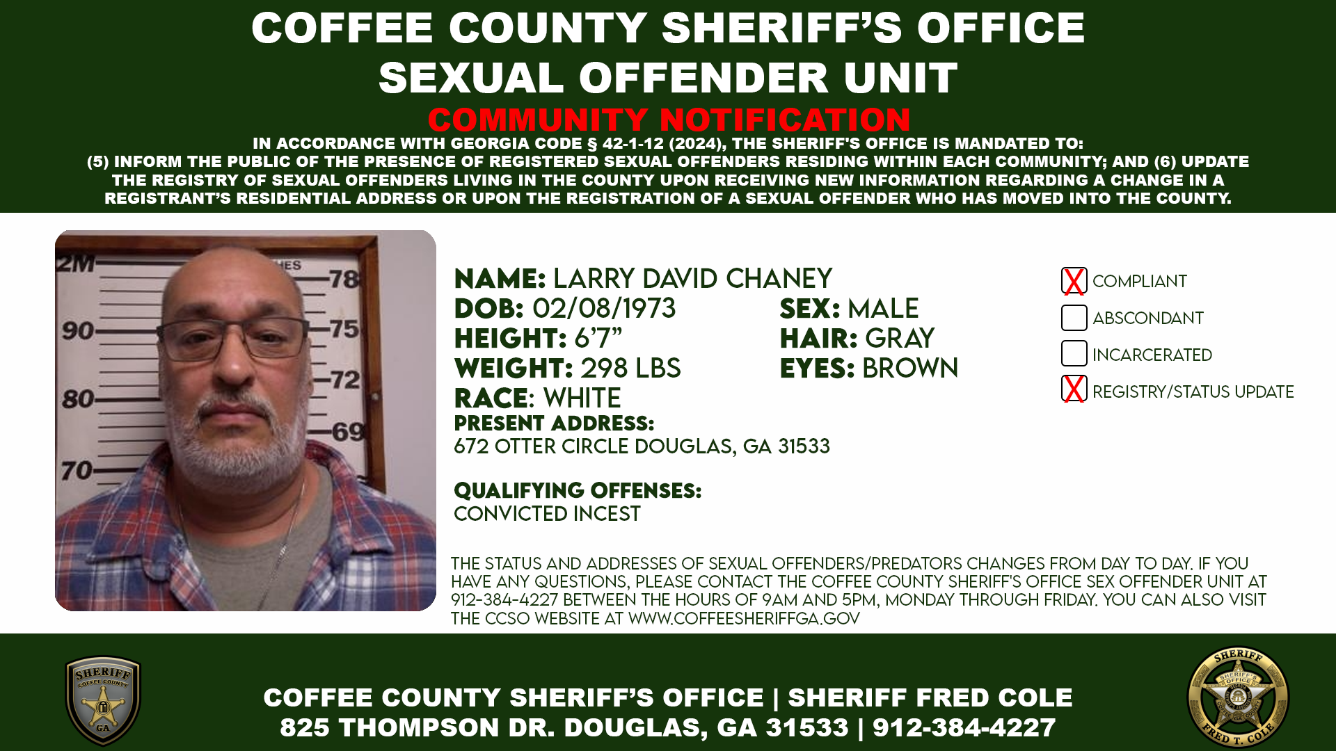 Sex Offender Information Bulletin 