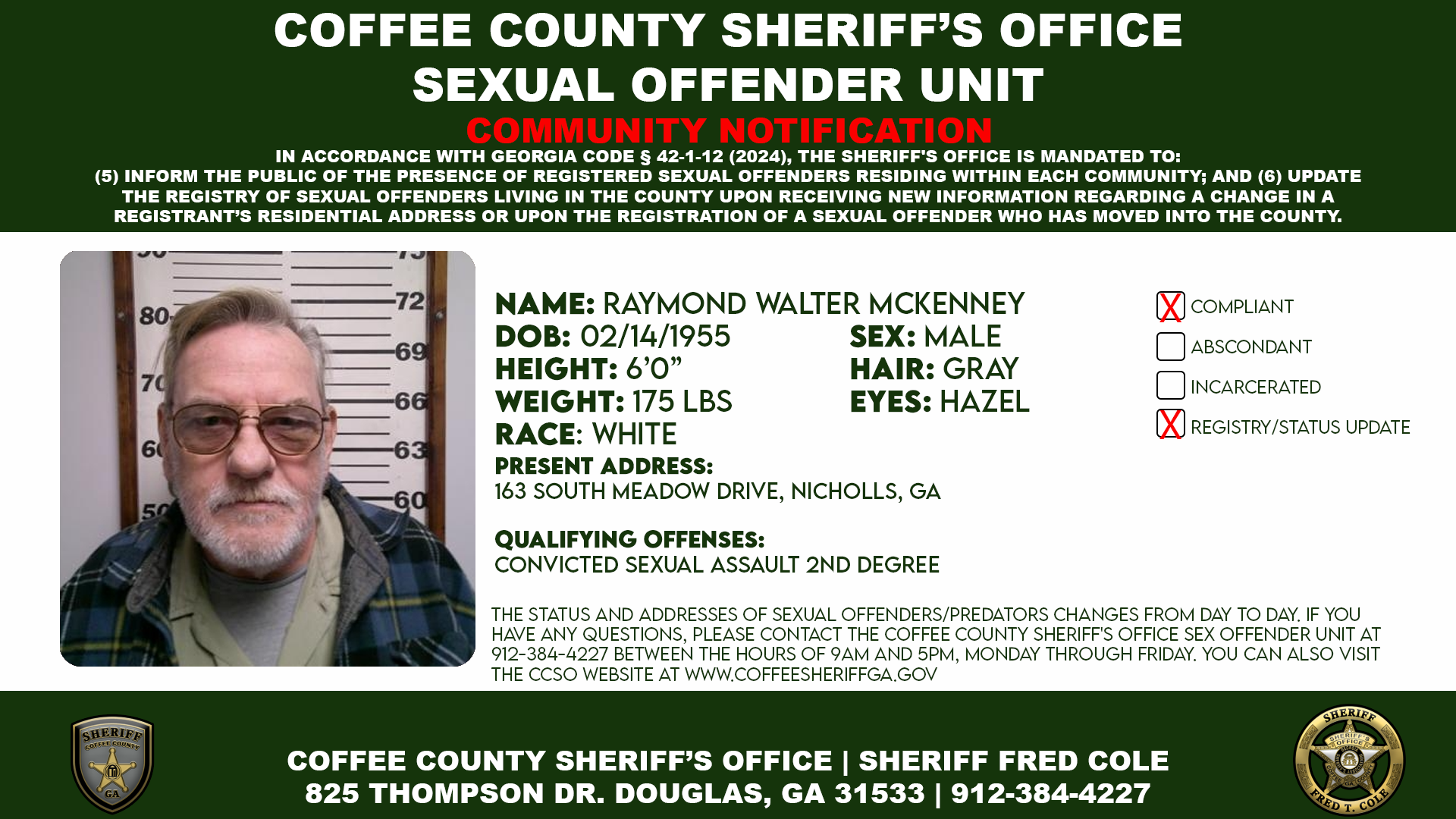 Sex Offender Information Bulletin