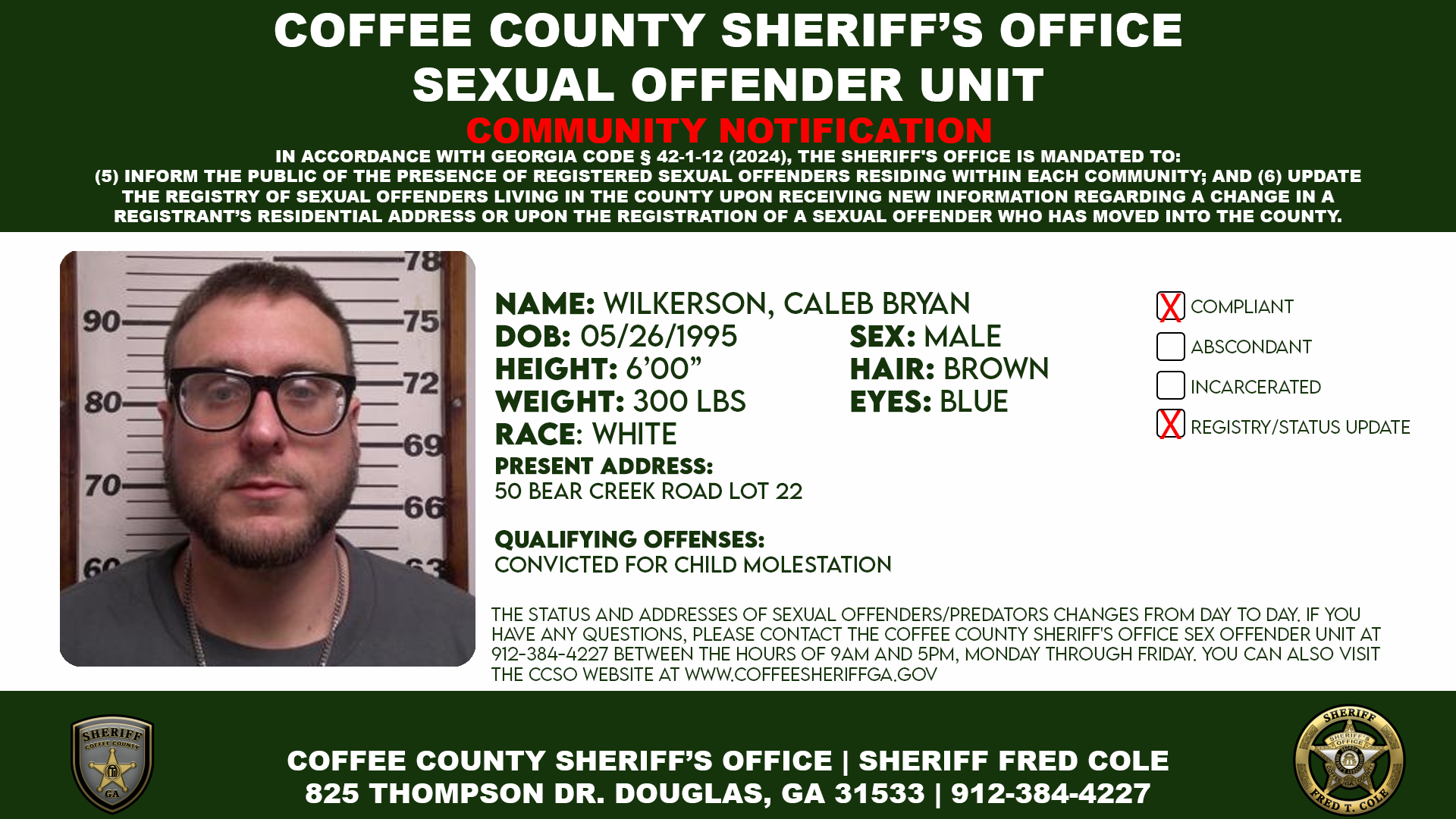 Sex Offender Information Bulletin